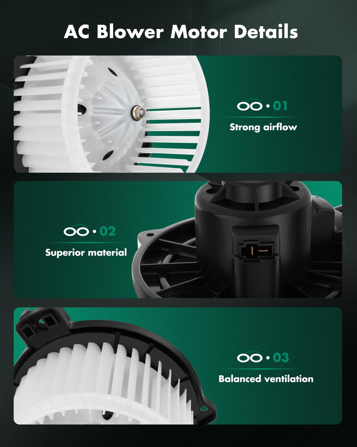 Scitoo 700286 Front Hvac Blower Motor With Fan Cage For Hyundai 2009-2021,For Kia 2006-2022