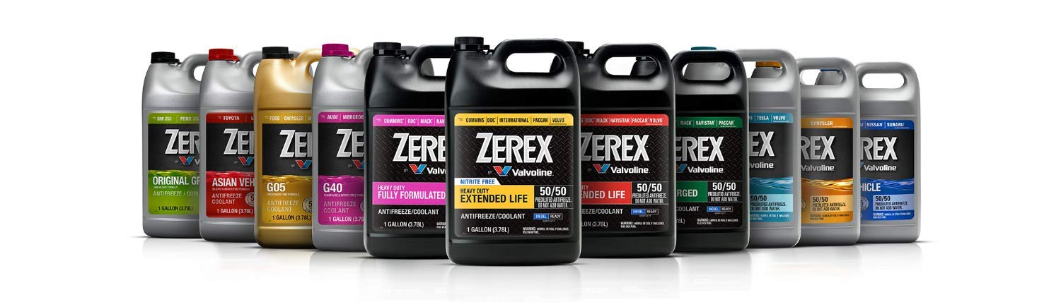 Zerex Original Green Low Silicate 50/50 Prediluted Ready-To-Use Antifreeze/Coolant 1 Ga, Case Of 6