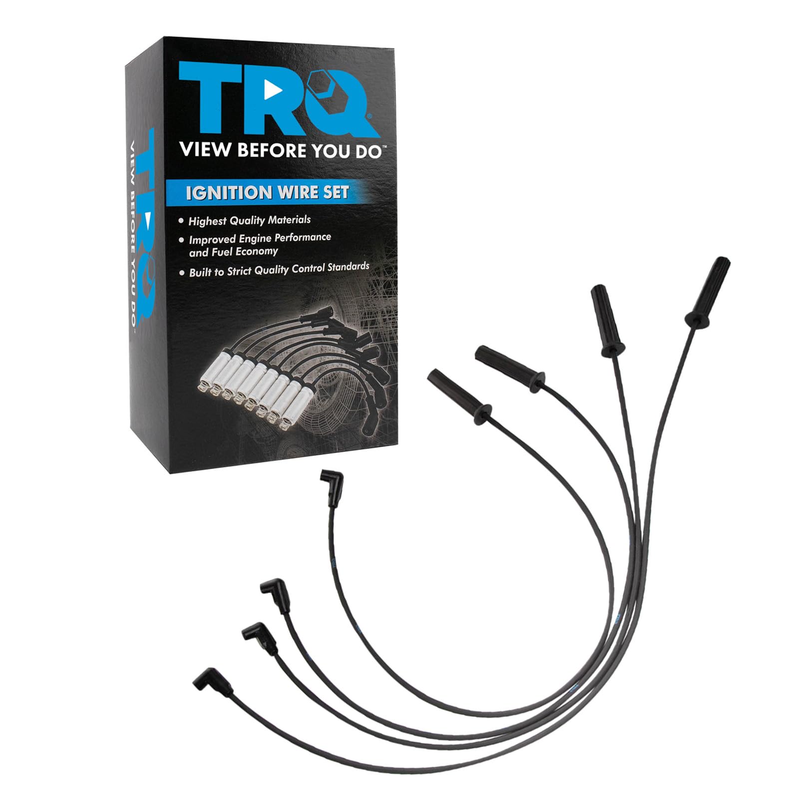 Trq Spark Plug Wire Set Compatible With 1993-1995 Buick Chevrolet Gmc Oldsmobile Pontiac