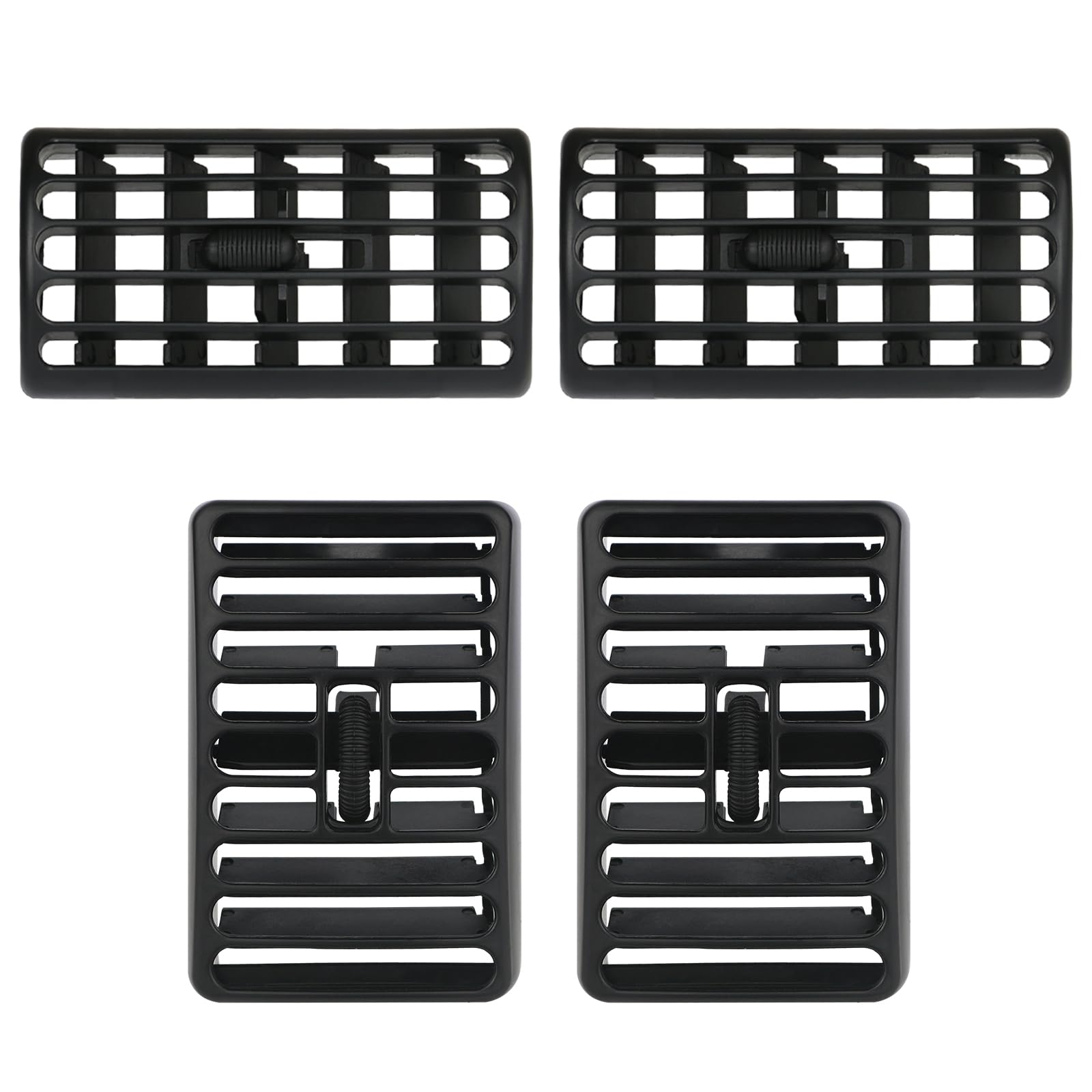 Osompar 4PCS Center Console Air Vent Grille for Jeep Wrangler TJ 1997-2006 Jeep Cherokee XJ 1997-2001 Dash Center Dash Vents Lou
