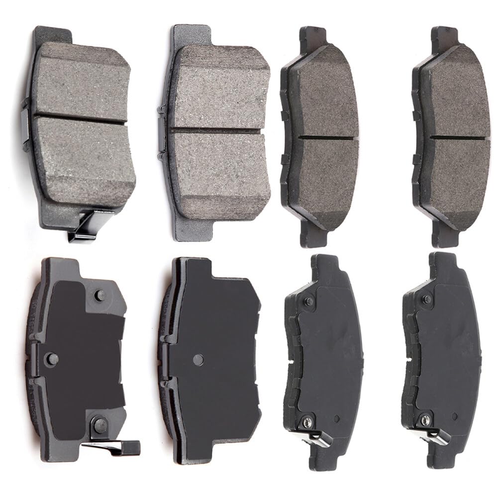 Automuto 8Pcs Front & Rear Disc Brake Pads Set D537 D621 2009-2011 For Honda Civic