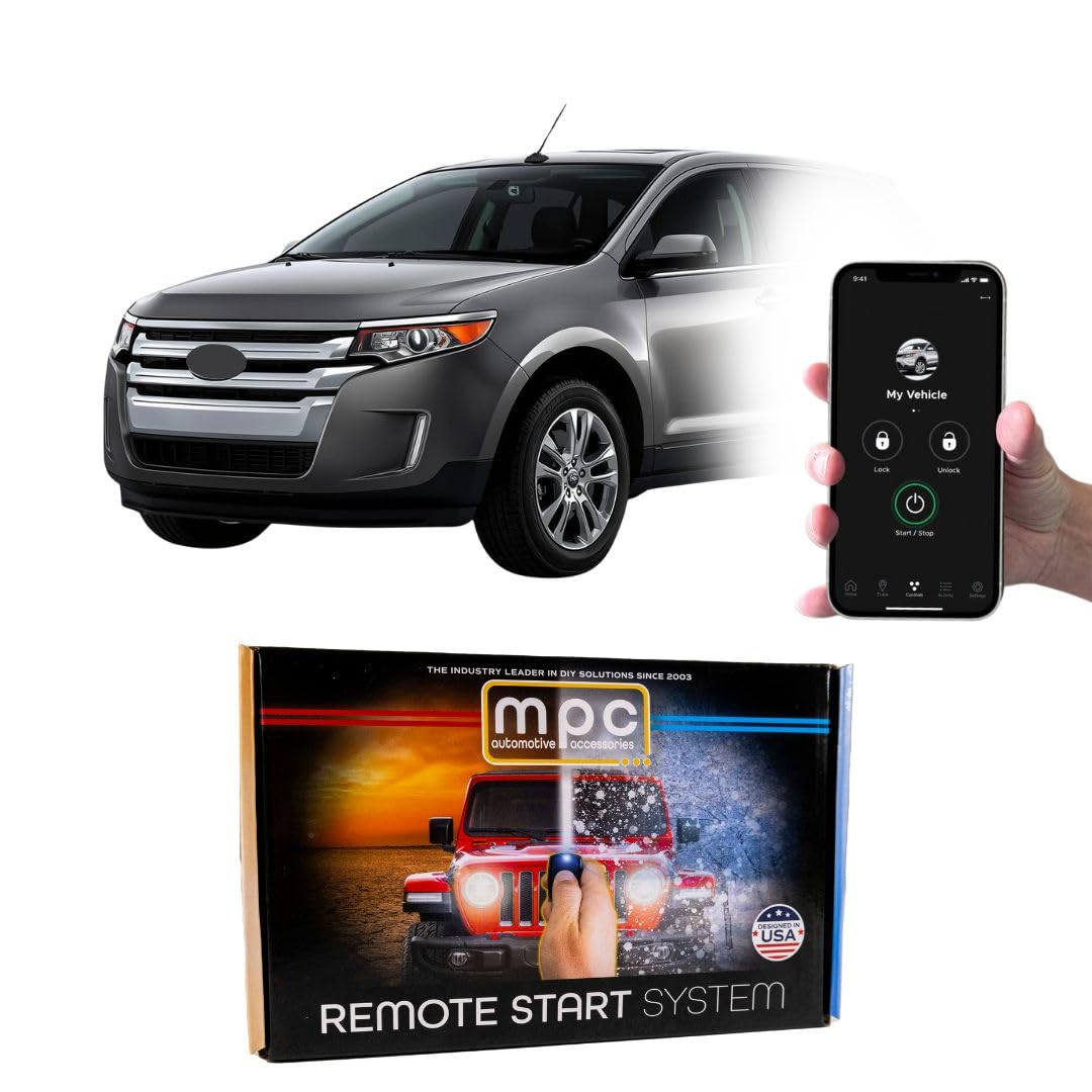 MPC Smartphone or OEM Remote Activated Remote Start Kit Compatible with 2011-2014 Ford Edge - with T-Harness - Firmware Preloade