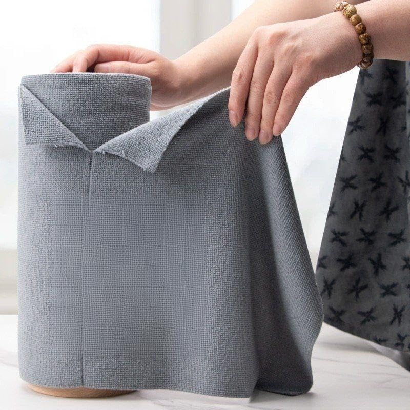 Microfiber Cloth 400 GSM for Car & Bike Cleaning, 20x30 cm, Grey