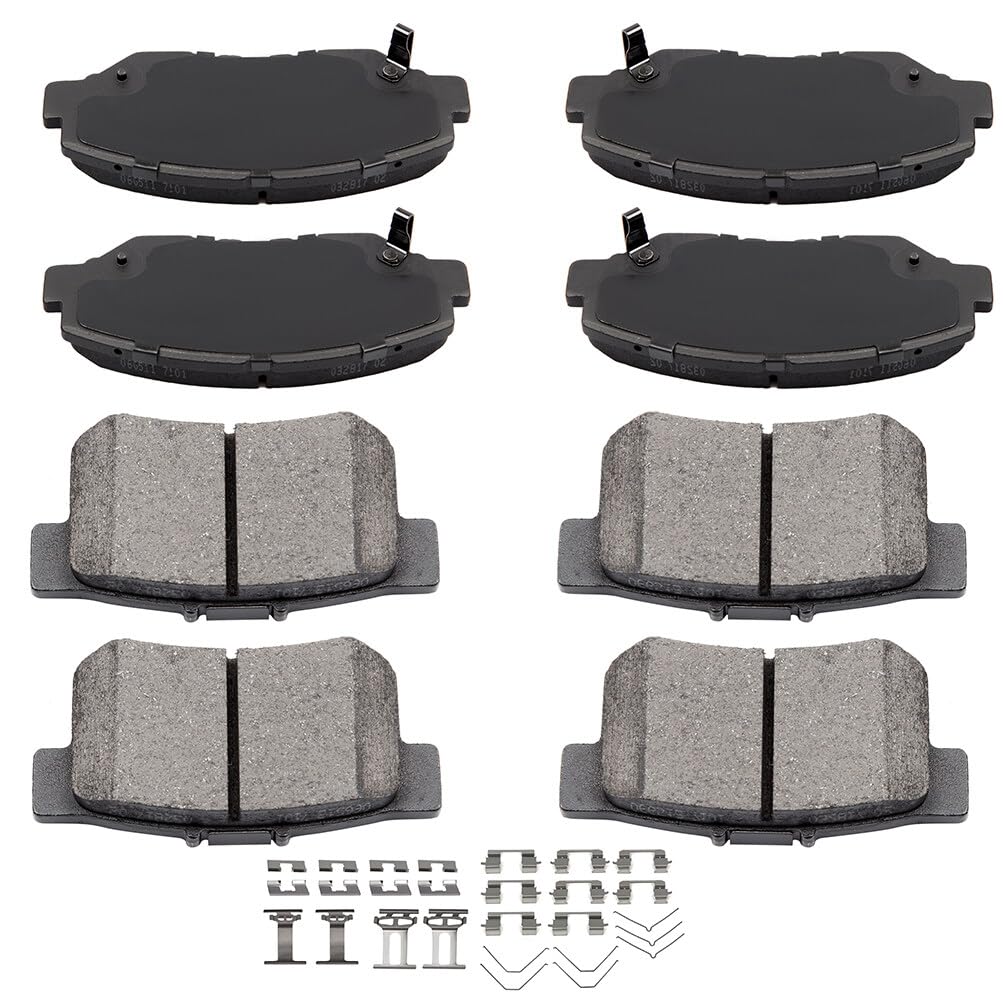 Automuto 8Pcs Front & Rear Ceramic Disc Brake Pads Set D537 D914 For Acura Ilx 2013-2015,For Honda Civic 2012-2015