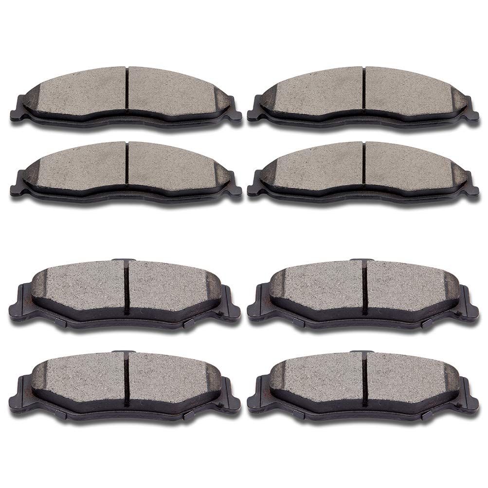 Ceramic Brake Pads Kits,Scitoo 8Pcs Disc Brakes Pads Set Fit For 1998-2002 For Chevy Camaro, 1998-2002 For Pontiac Firebird