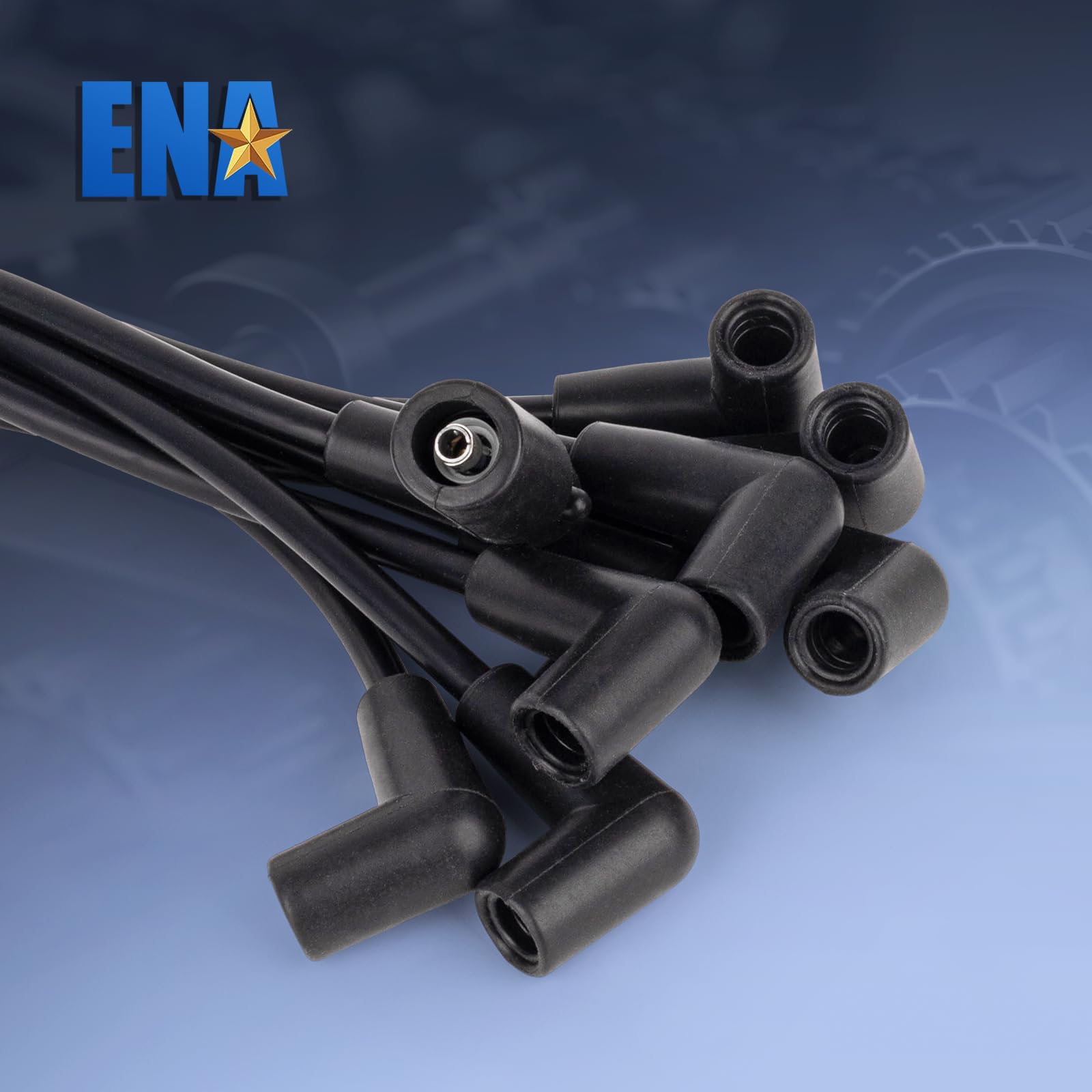 ENA Spark Plug Wire Set Compatible with Chevrolet GMC Cadillac Express Savana C2500 C3500 K2500 K3500 C1500 K1500 G3500 1500 250
