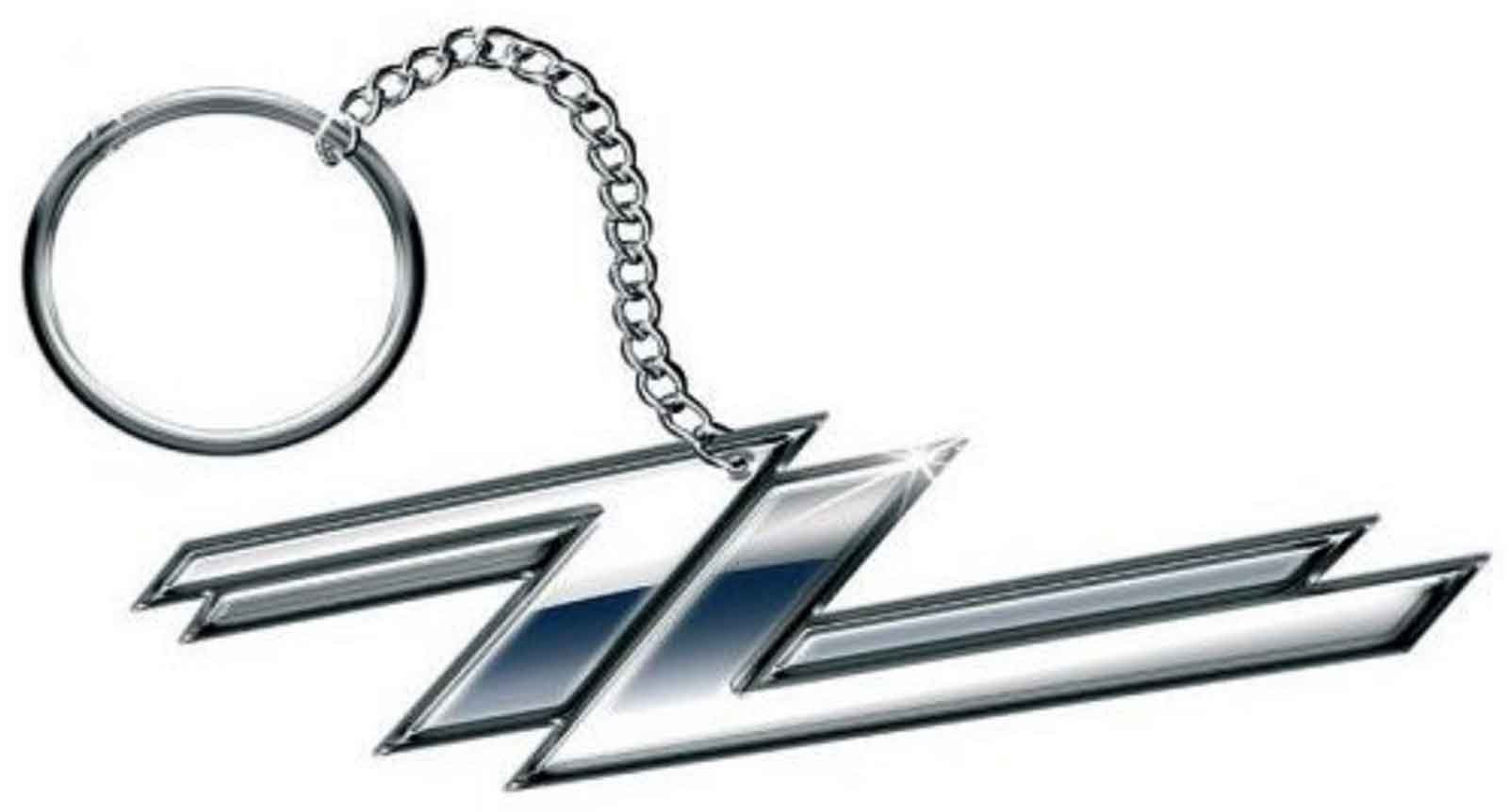 Zz Top Keychain: Twin Z'S - -