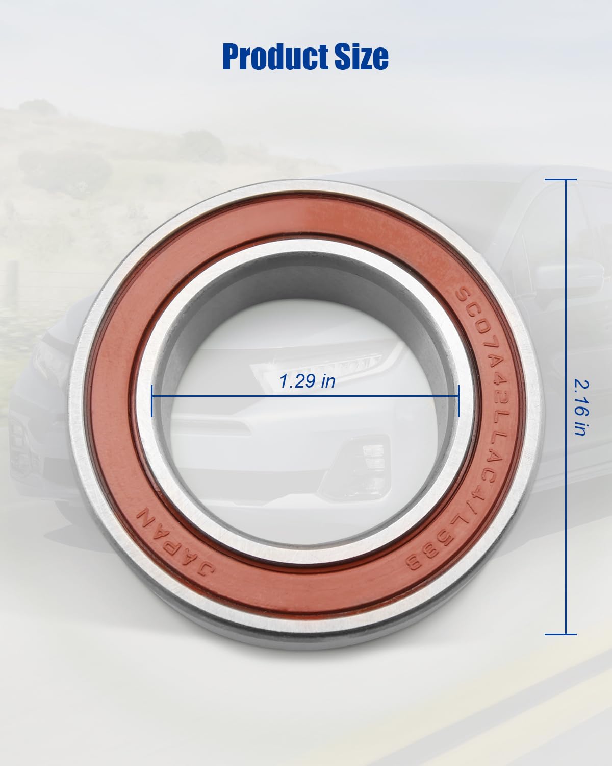 ANODZU 91057-SR3-008 Half Shaft Bearing, Fit for Honda Accord City Civic CR-V HR-V Integra Odyssey