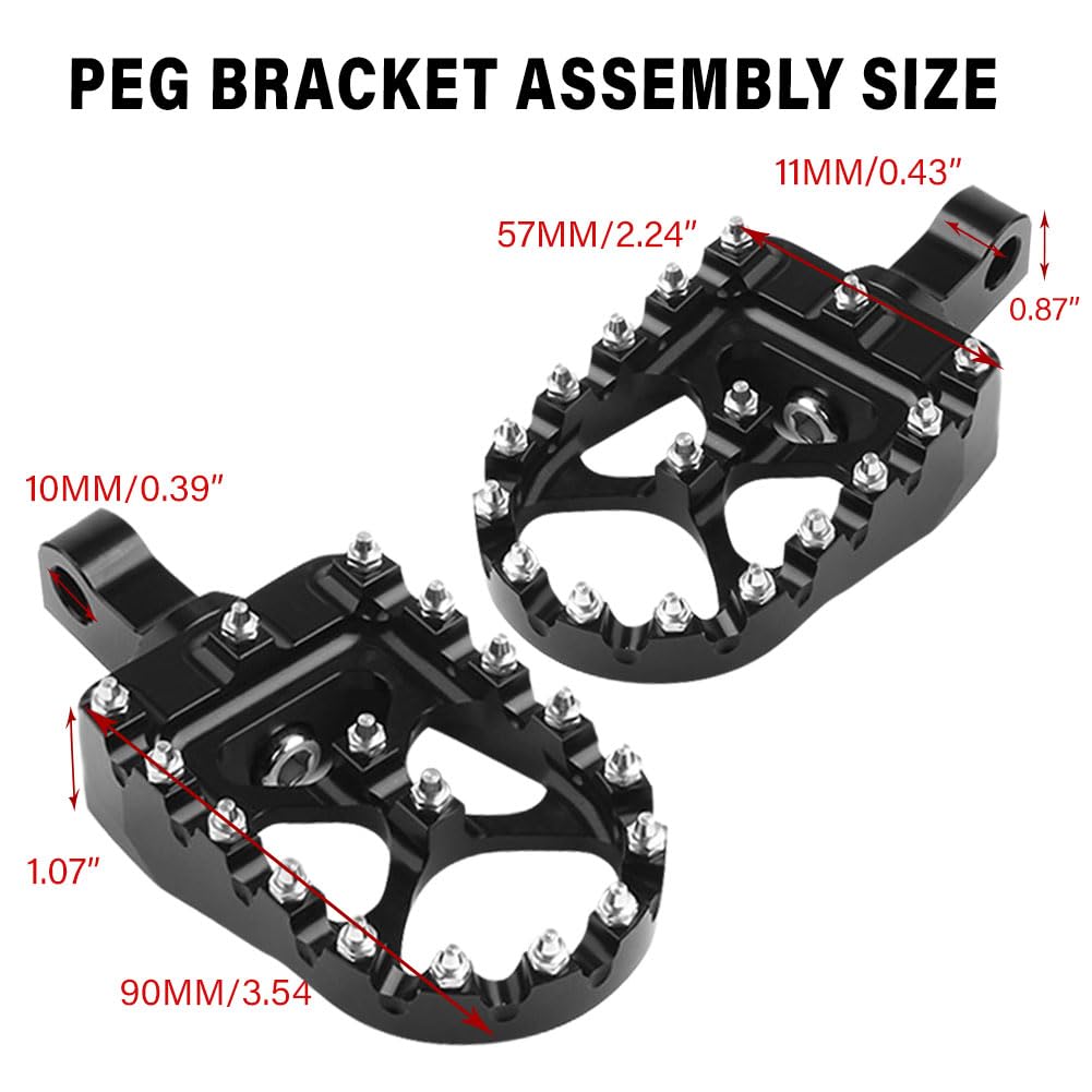 Newsmarts Black Rear Passenger Foot Pegs Footrest W/Bracket Assembly For Harley Softail Street Bob 2018-2020