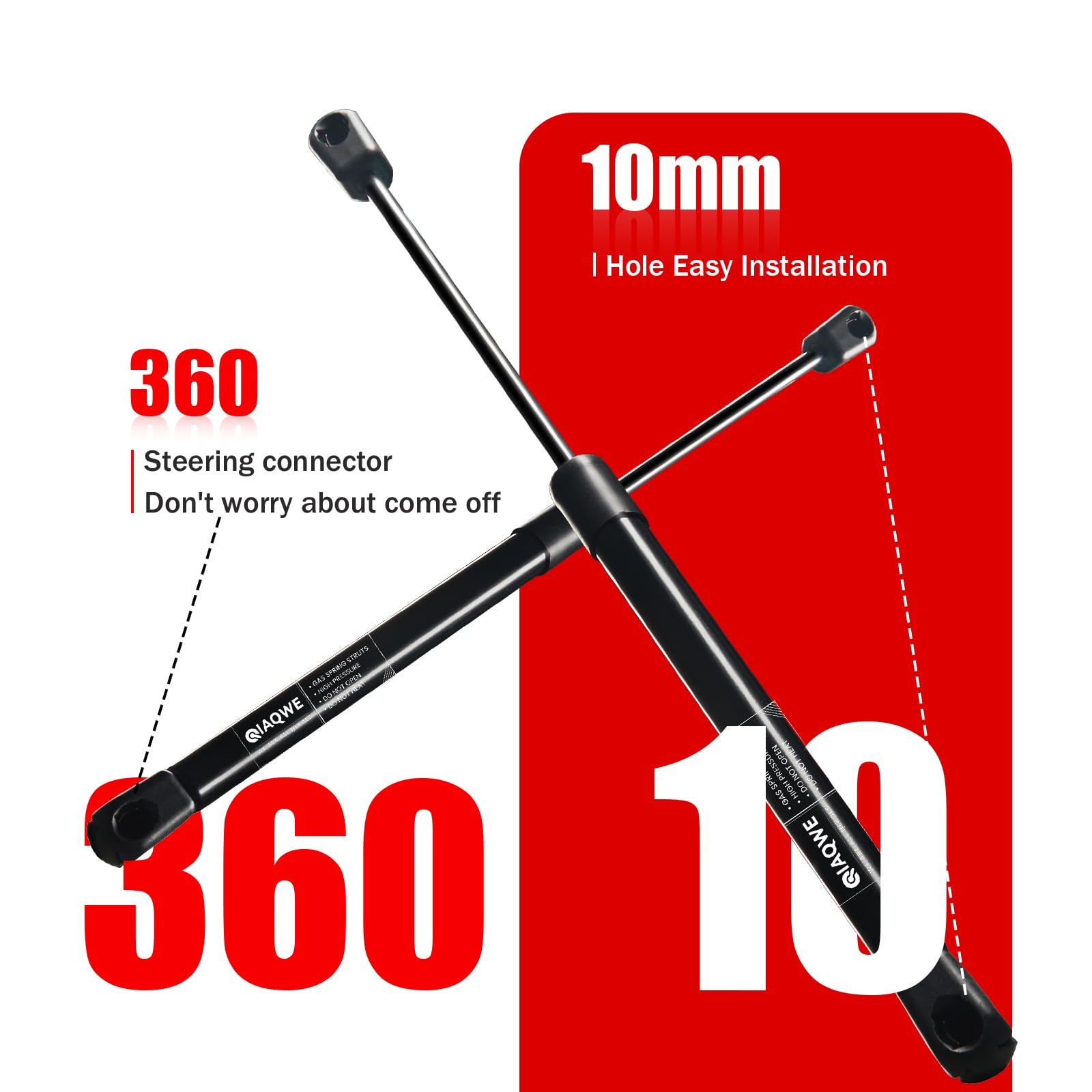 Iaqwe Pm9020 Audi Hood Lift Support Compatible With 2009-2016 Audi A4 S4, Front Gas Struts Spring Fits For 2009-2017 A5 S5 Rs5,