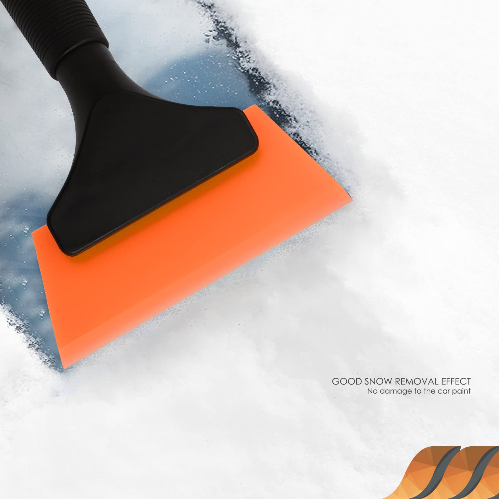 Ehdis Small Squeegee 5 Inch Rubber Window Tint Windshield Scraper For Car,Glass, Mirror, Shower, Door,Bathroom Cleaning(Orange, 2)