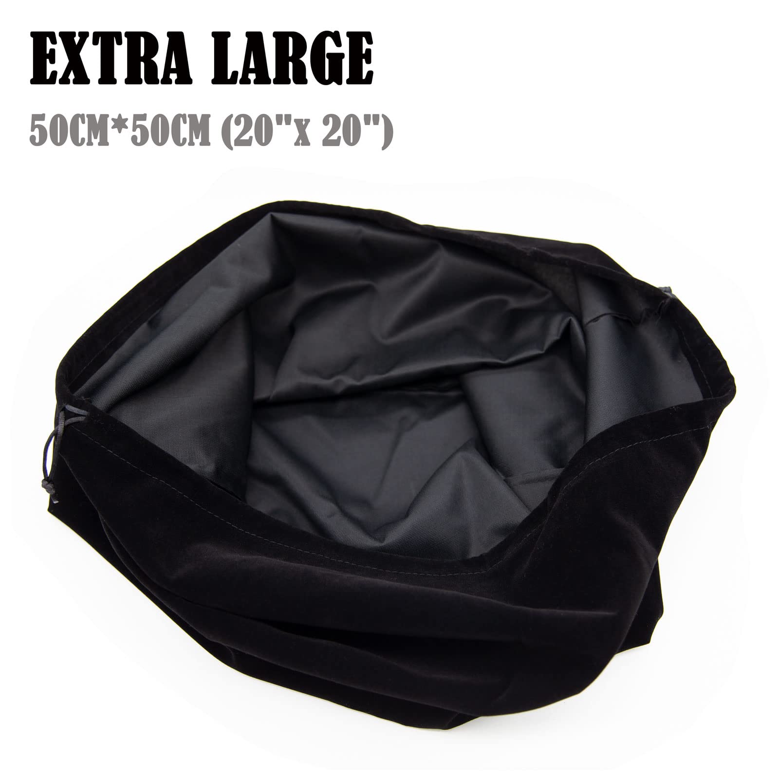 Motorcycle Helmet Bag Helmet Bag Welding Mask Hood Storage Large Storage Bag Velvet Cloth Packing Bag Black Velvet Pouch Bags wi