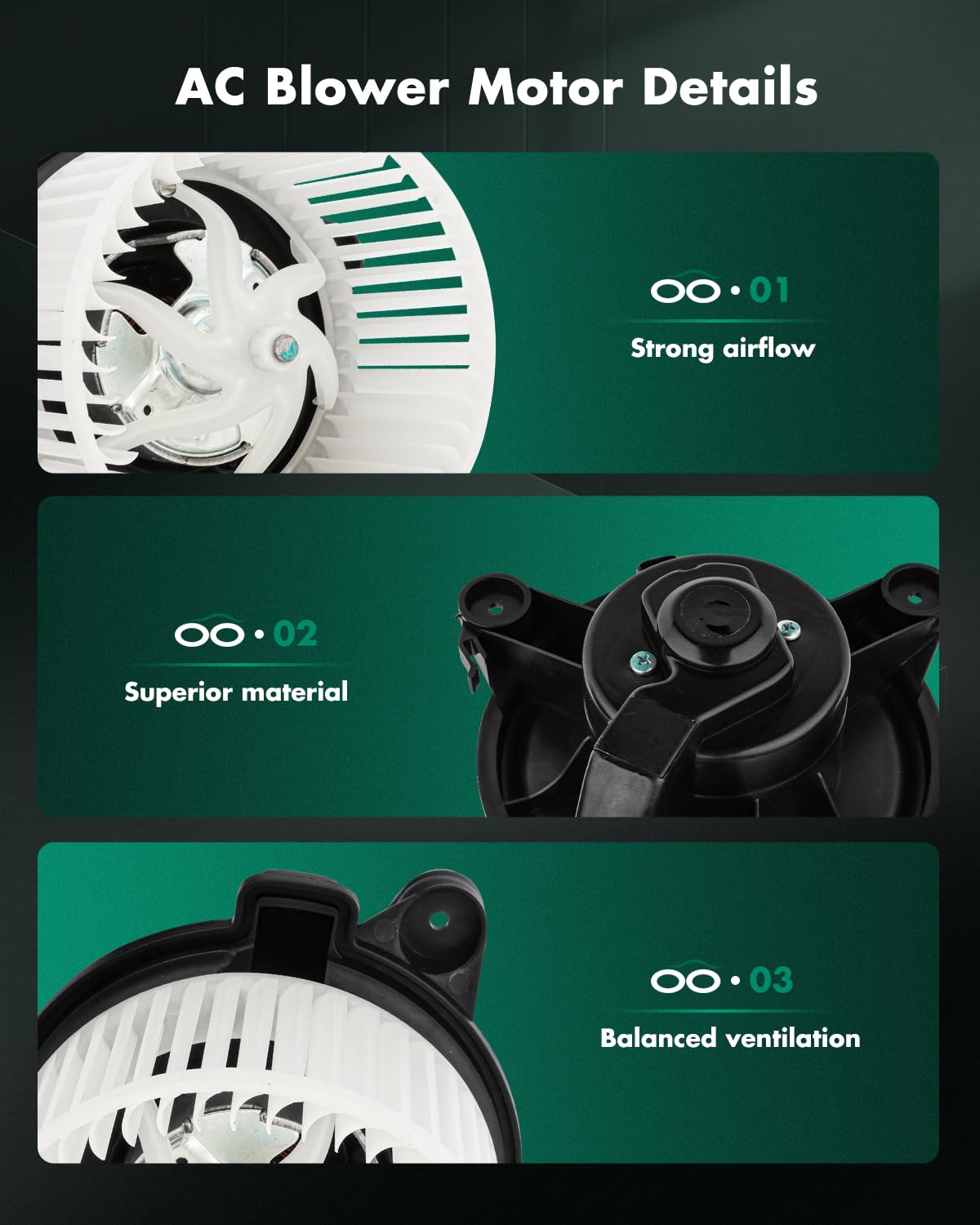 Scitoo Hvac Heater Blower Motor With Fan Cage Front 700198 For Dodge For Dakota V6 3.7L 2005 2006 2007 2008 2009 2010,For Dodge