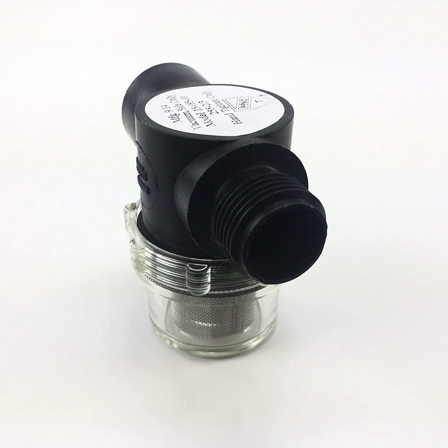 Shurflo 12V RV Water Pump 3.0 GPM - Model 4008-101-A65/E65, Black, with Twist-On Pipe Strainer Bundle - Ideal for RV Plumbing