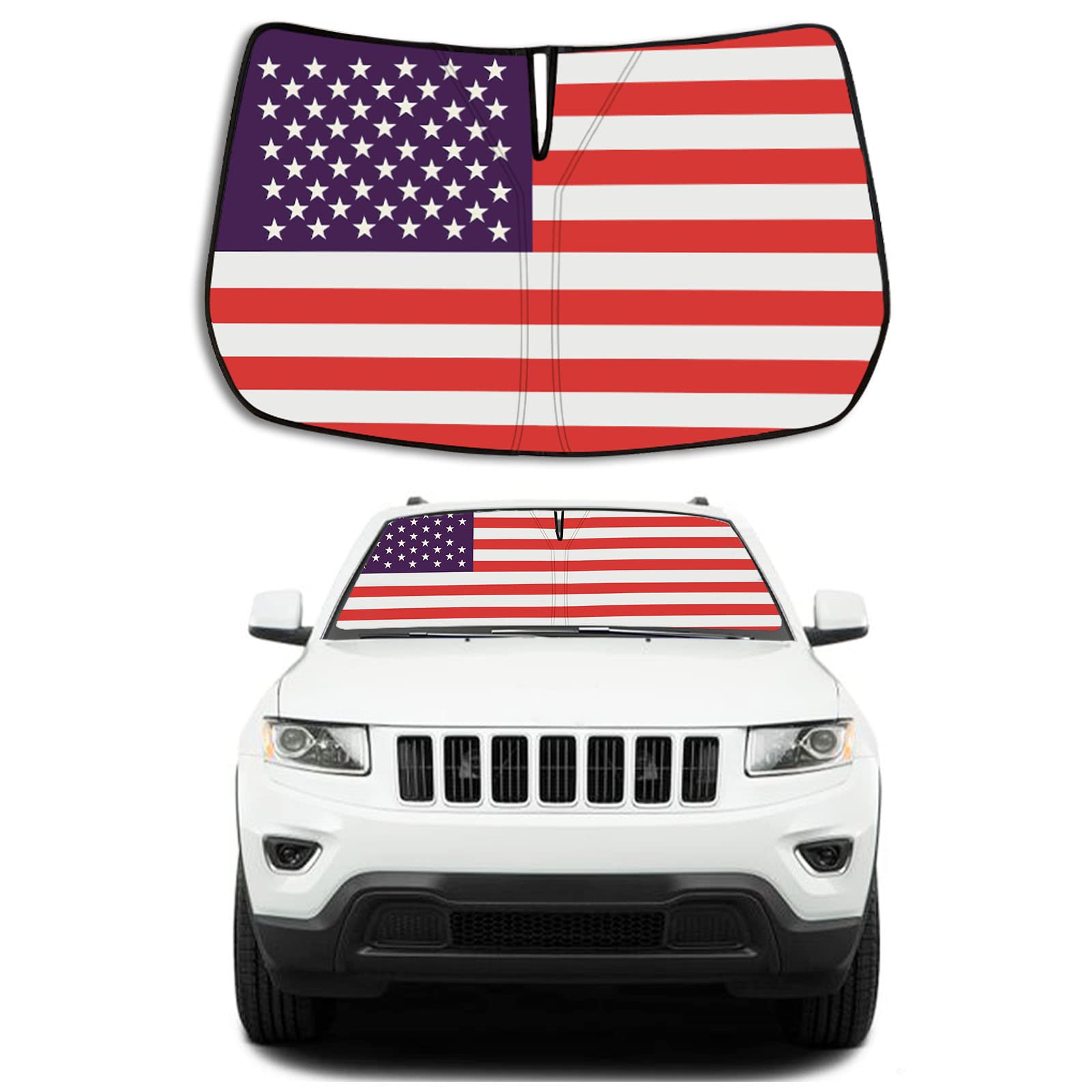Moricere Windshield Sun Shade For 2011-2020 Jeep Grand Cherokee (Not For Grand Cherokee L&Jeep Cherokee)
