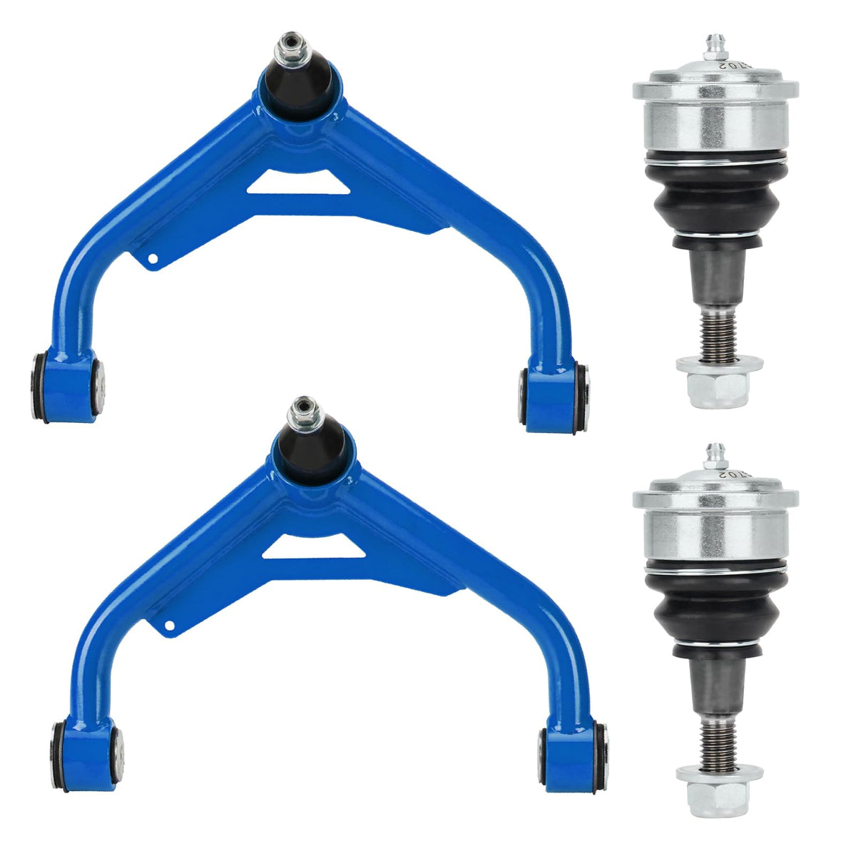 Front Upper Control Arms w/Ball Joints Lift 2-4'' for Chevy Silverado 2500 3500 HD 2000-2010, GMC Sierra 2500 3500 HD 2000-2010,