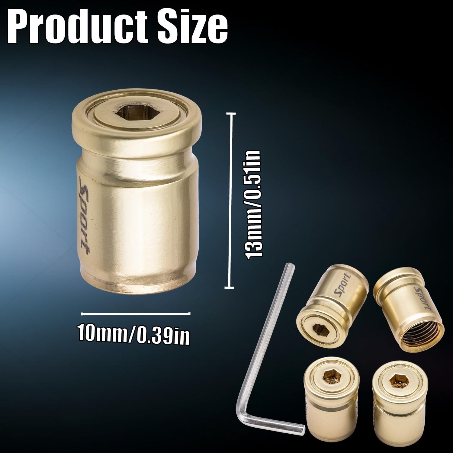 Meajoo 4 Pcs Anti Theft Car Tire Valve Stem Caps, Universal Aluminum Tire Valve Caps With O Ring Rubber Seal Fit For Cars, Truck