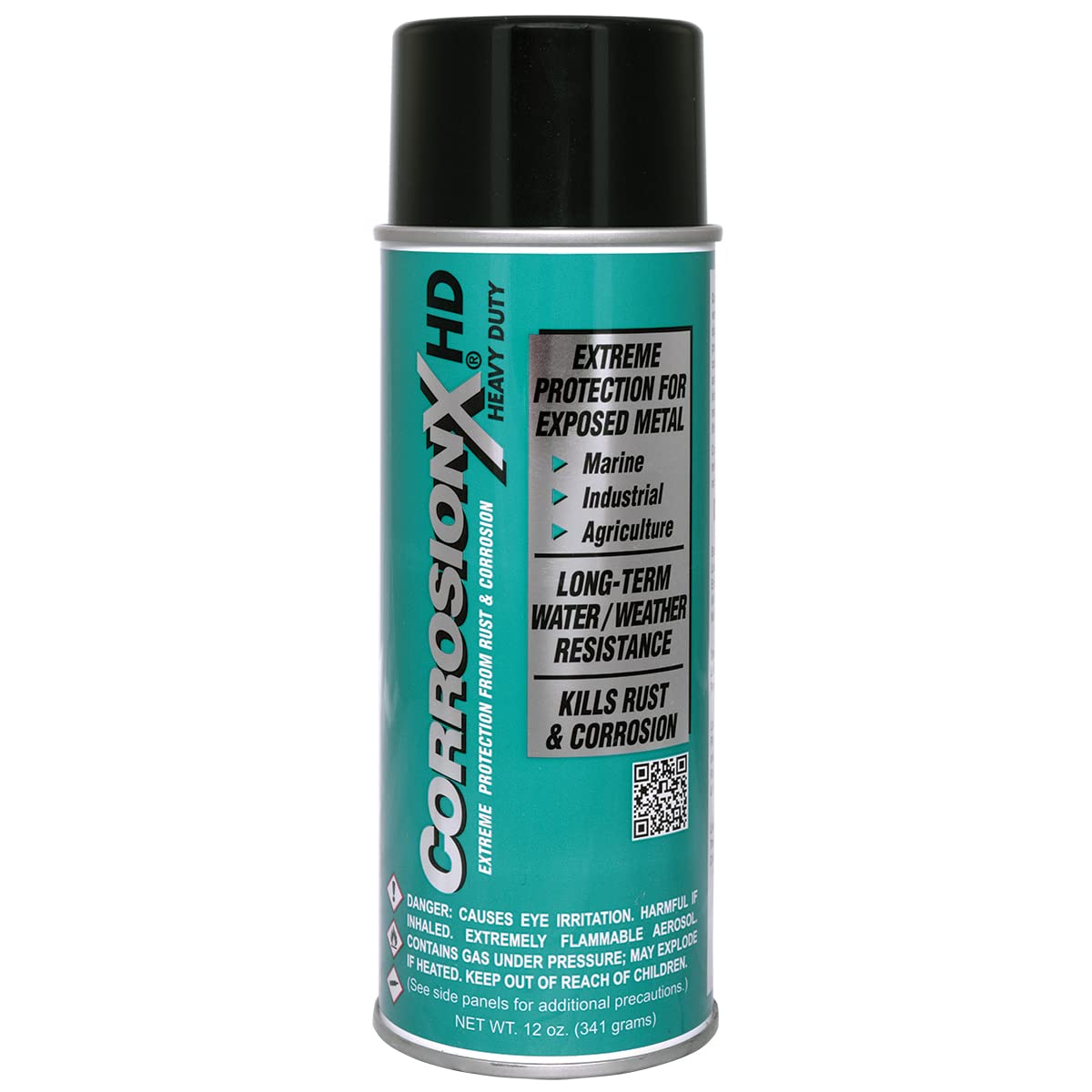 Corrosionx Heavy Duty Rust Prevention Spray, 12 Oz Can, Waterproof Anti-Corrosion Coating For Metal Protection With Long-Lasting Durability