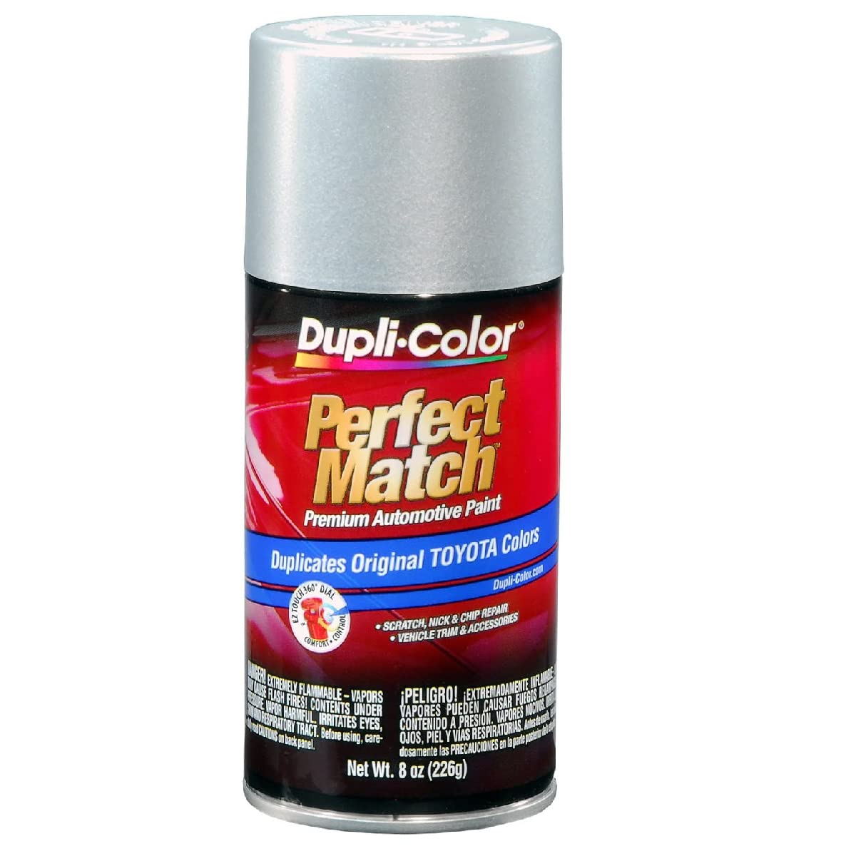 Dupli-Color Ebty16177-6Pk Perfect Match Automotive Spray Paint - Toyota Classic Silver Mica, 1F7 - 8 Oz. Aerosol Can, 6-Pack