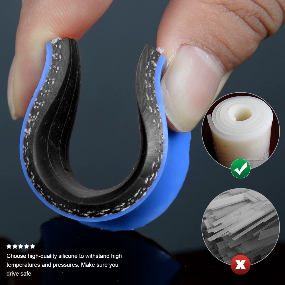 G-PLUS Silicone Radiator Heater Hose Compatible With 1986-1995 Suzuki Samurai Black