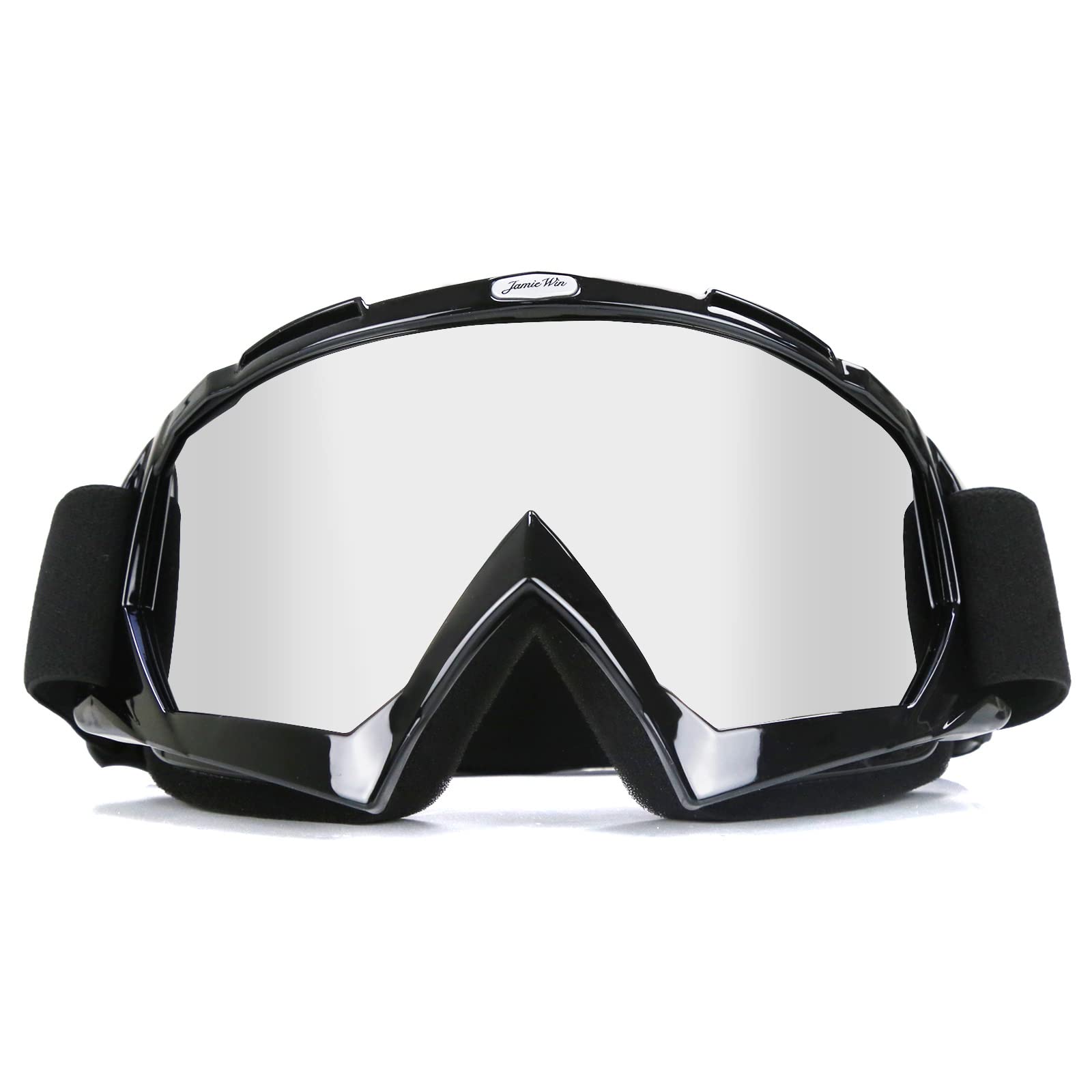 Jamiewin Dirt Bike & Motocross Goggles - Anti Uv, Dustproof & Fog Resistant Offroad Riding Goggles
