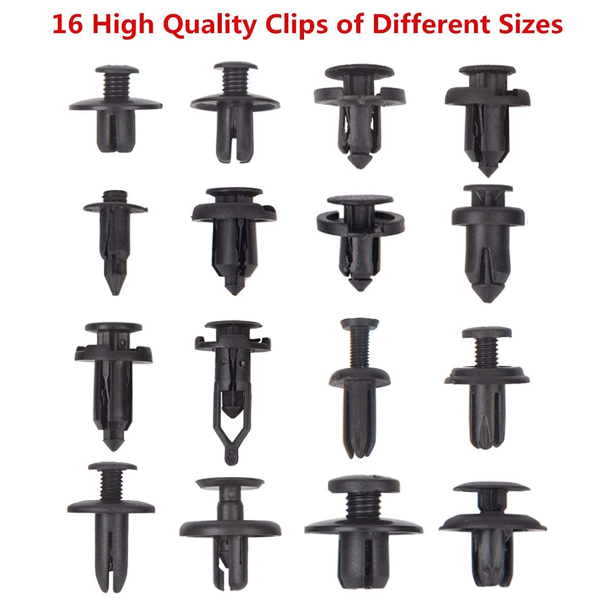 Car Push Retainer Clips 750pcs with 16Most Popular Push Pins for Automotive Parts Sizes Auto Push Pin Screw Clips with Blue Fast