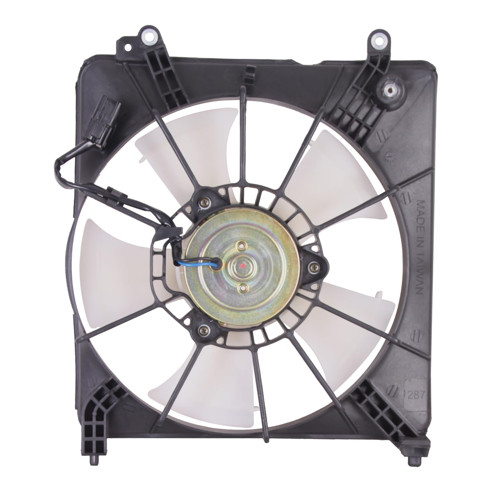 TYG Upgraded Cooling Fan Assembly for 2009-2014 Honda FIT 1.5L | Racing-Level OE Replacement Engine Radiator for 19015-RB0-004 |