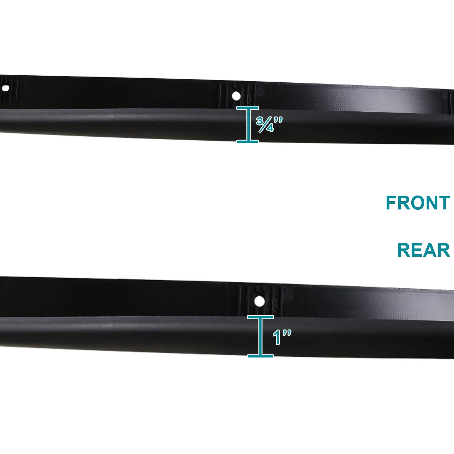 Spec-D Tuning 4Pc Front + Rear Oe Style Fender Flares Compatible With 2002-2008 Dodge Ram 1500, 2003-2009 Ram 2500 3500 6.5' Bed