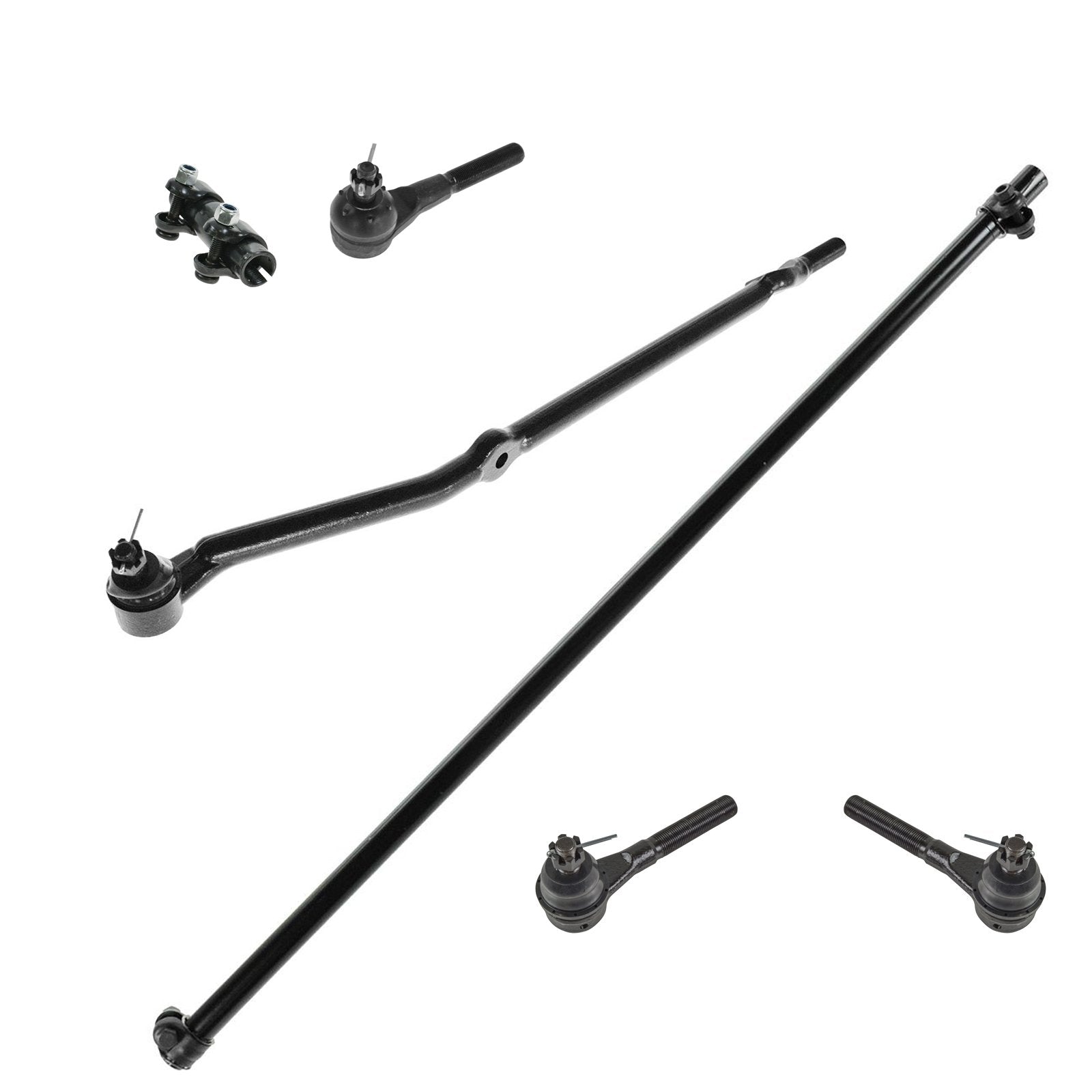 TRQ Front Tie Rod Set Compatible with 1991-2001 Jeep Cherokee 1991-1992 Comanche
