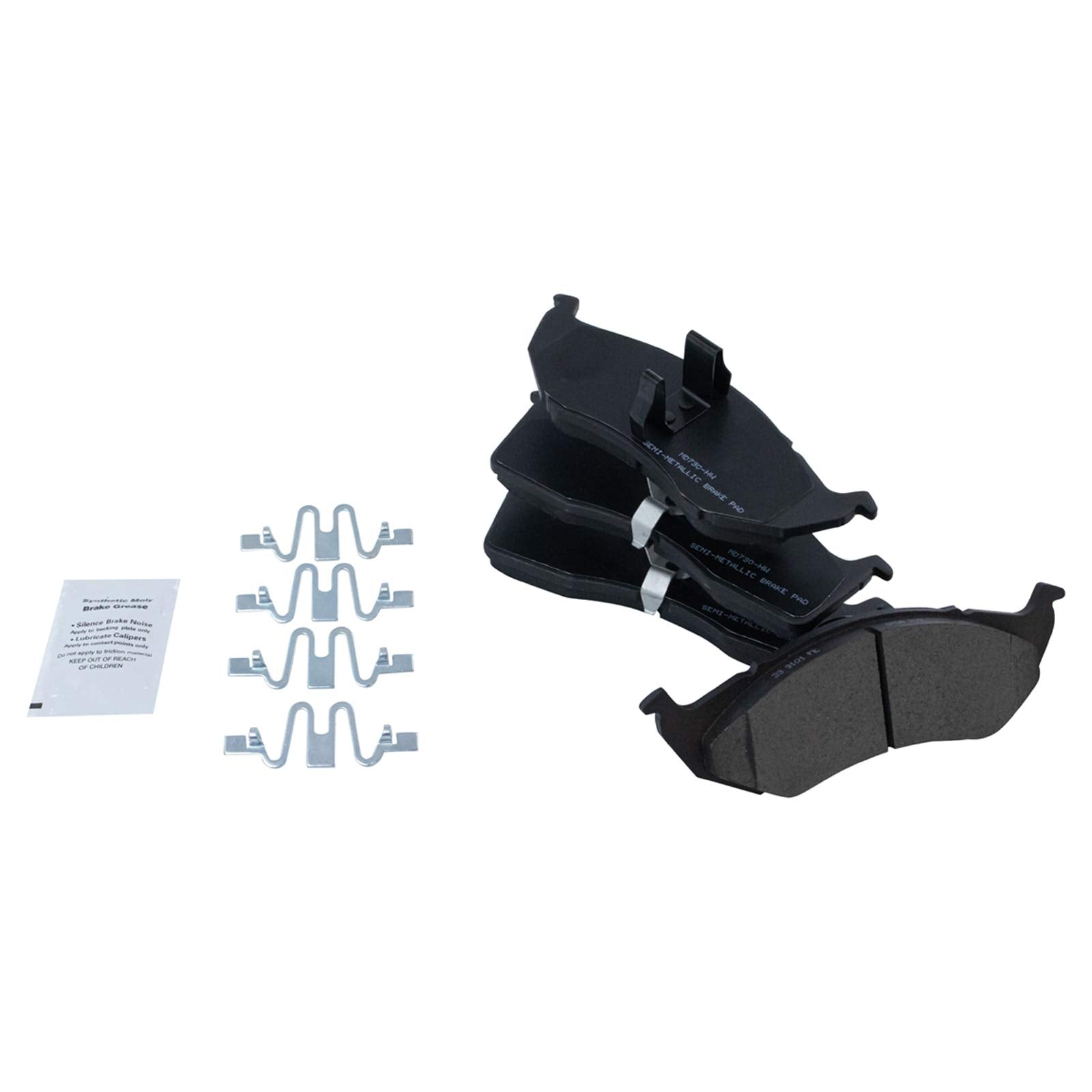 Trq Front Brake Pad & Rotor Kit Brake Pads Brake Rotor Semi-Metallic Compatible With 1999-2004 Chrysler 300M 1998-2004 Concorde