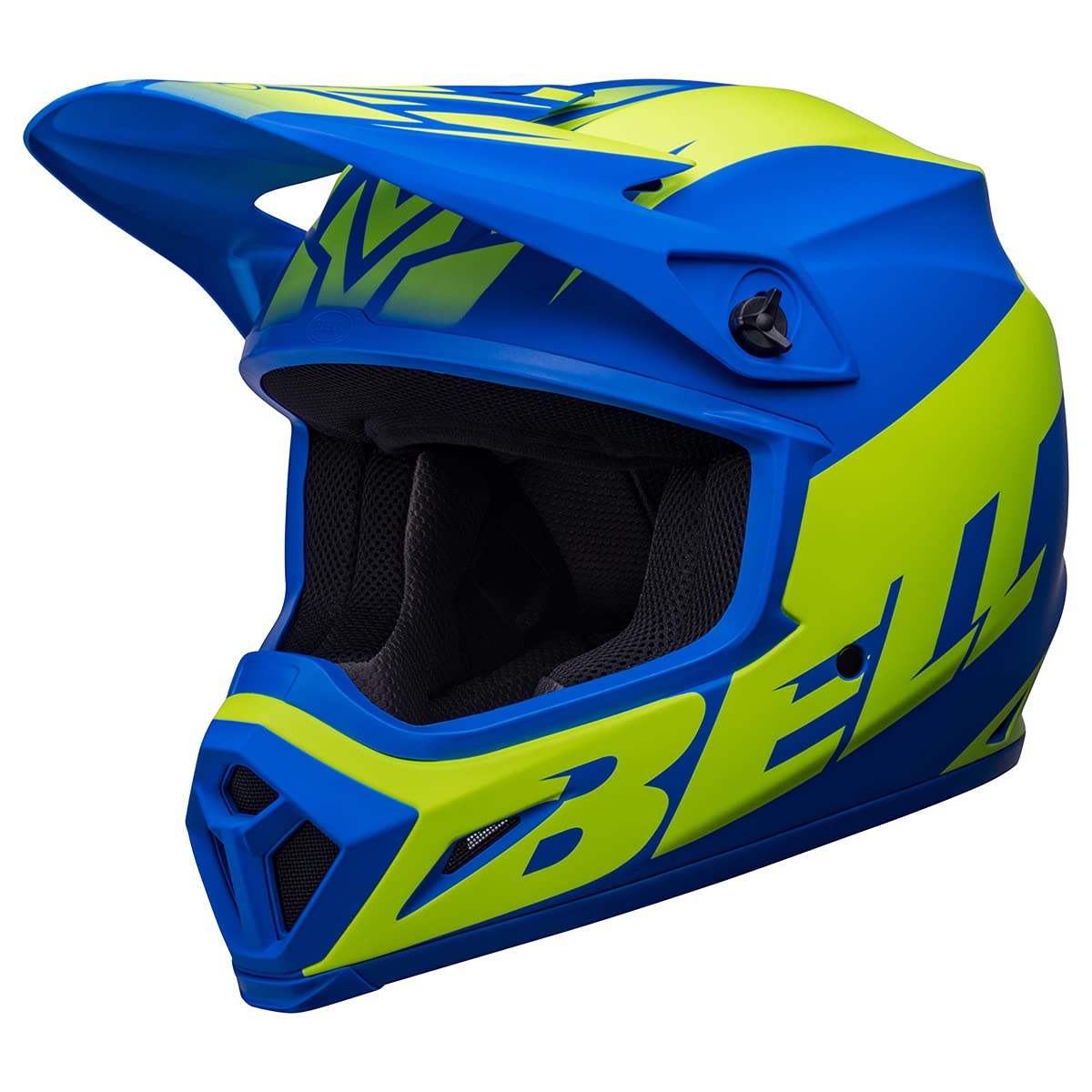 Bell Mx-9 Mips Dirt Helmet (Disrupt Matte Classic Blue/Hi-Viz - 2X-Large)