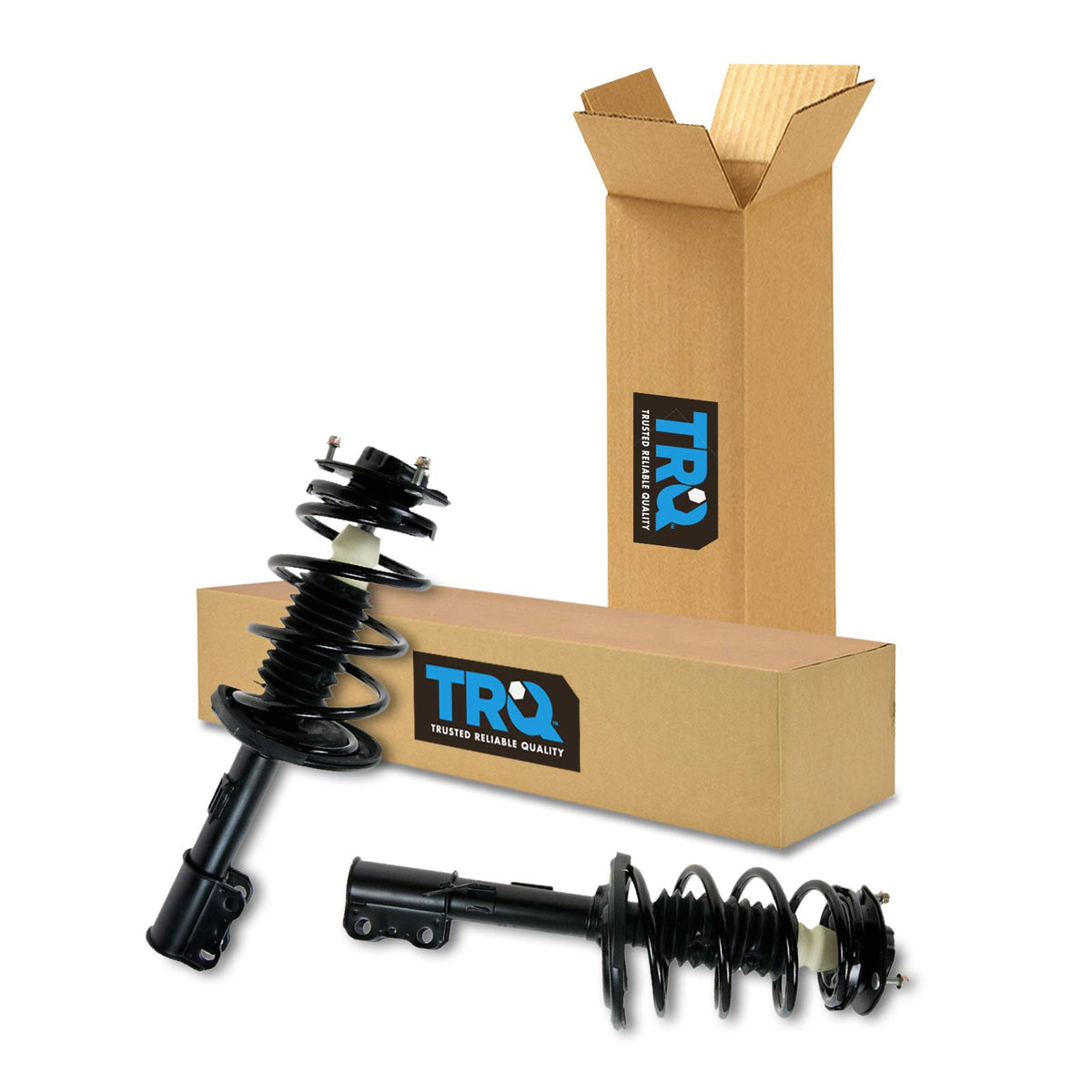 Trq Front Strut & Coil Spring Assembly Set Driver & Passenger Sides Compatible With 04-06 Toyota Camry