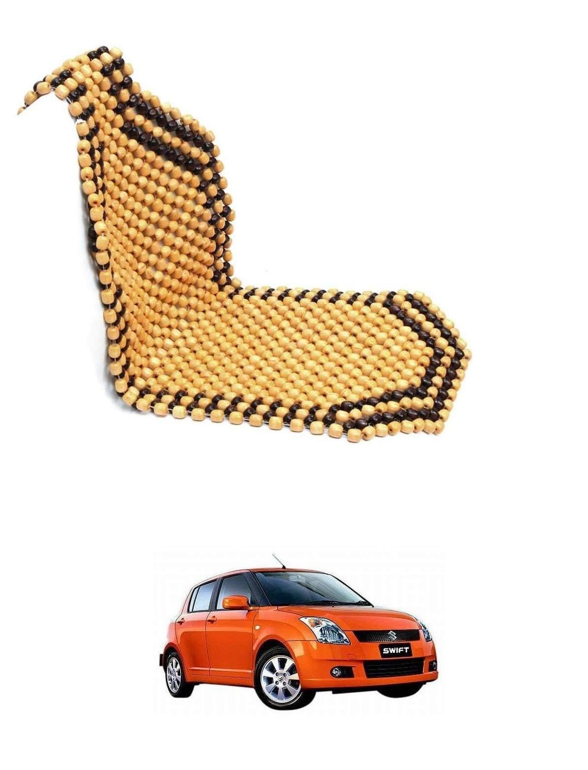 Auto Addict Car Seat Wooden Bead Seat Covers for Maruti Suzuki Swift Old Type1 (20052011)