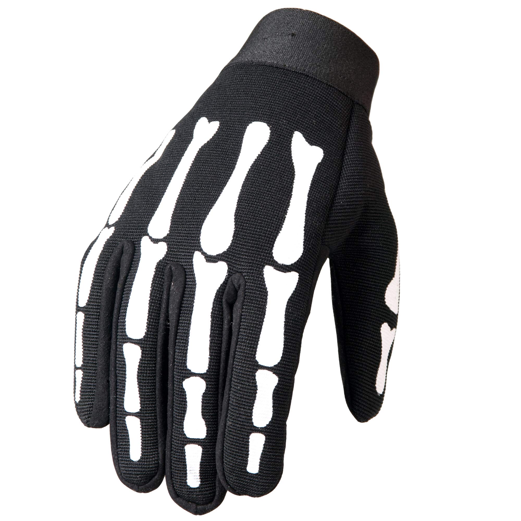 Hot Leathers Gvm2007 Black; Xl Skeleton Mechanic Gloves (Black, X-Large)