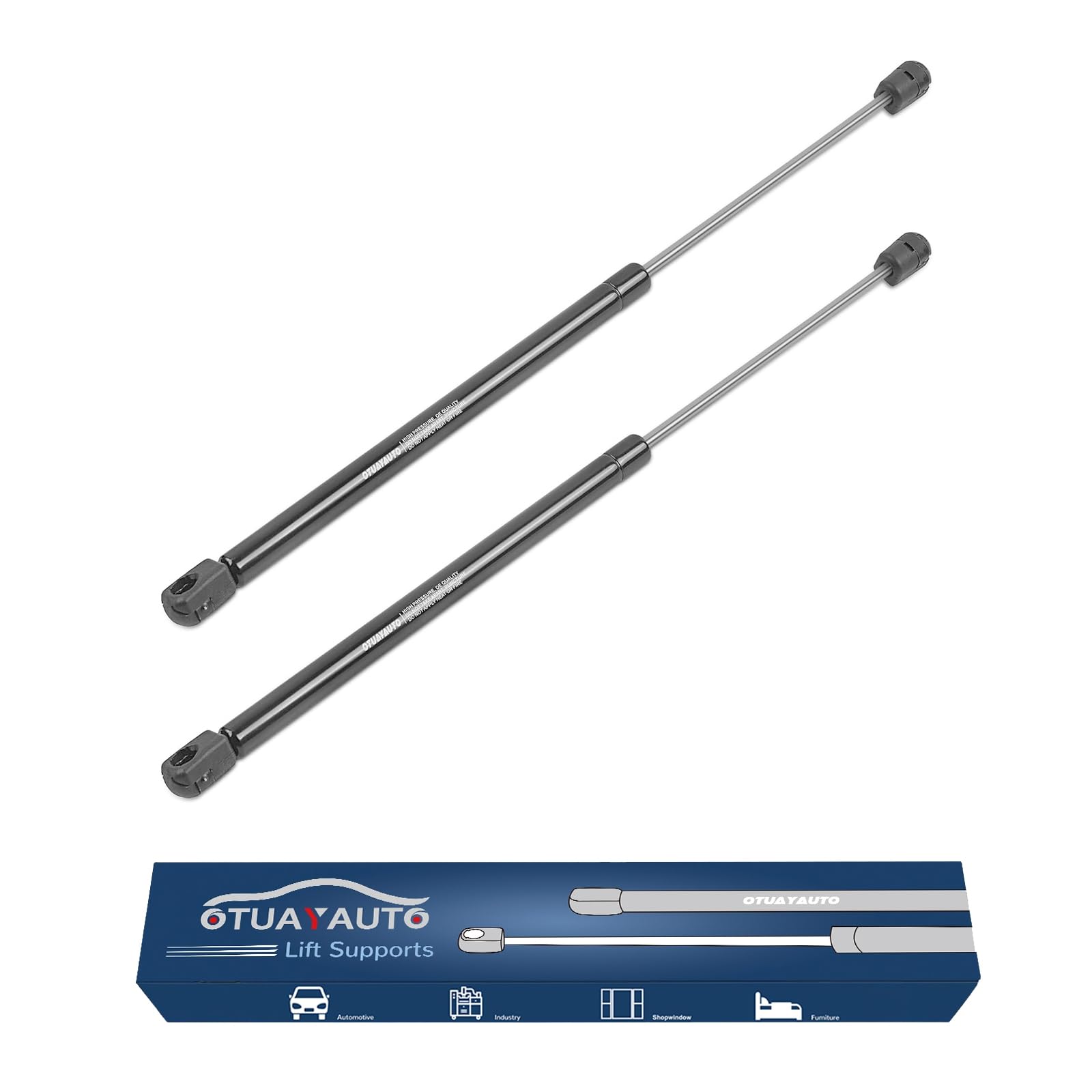 Otuayauto Rear Window Struts Replacement For 2002-2007 Jeep Liberty Rear Glass Shocks Lift Support, 4365 Gas Spring Props (Pack