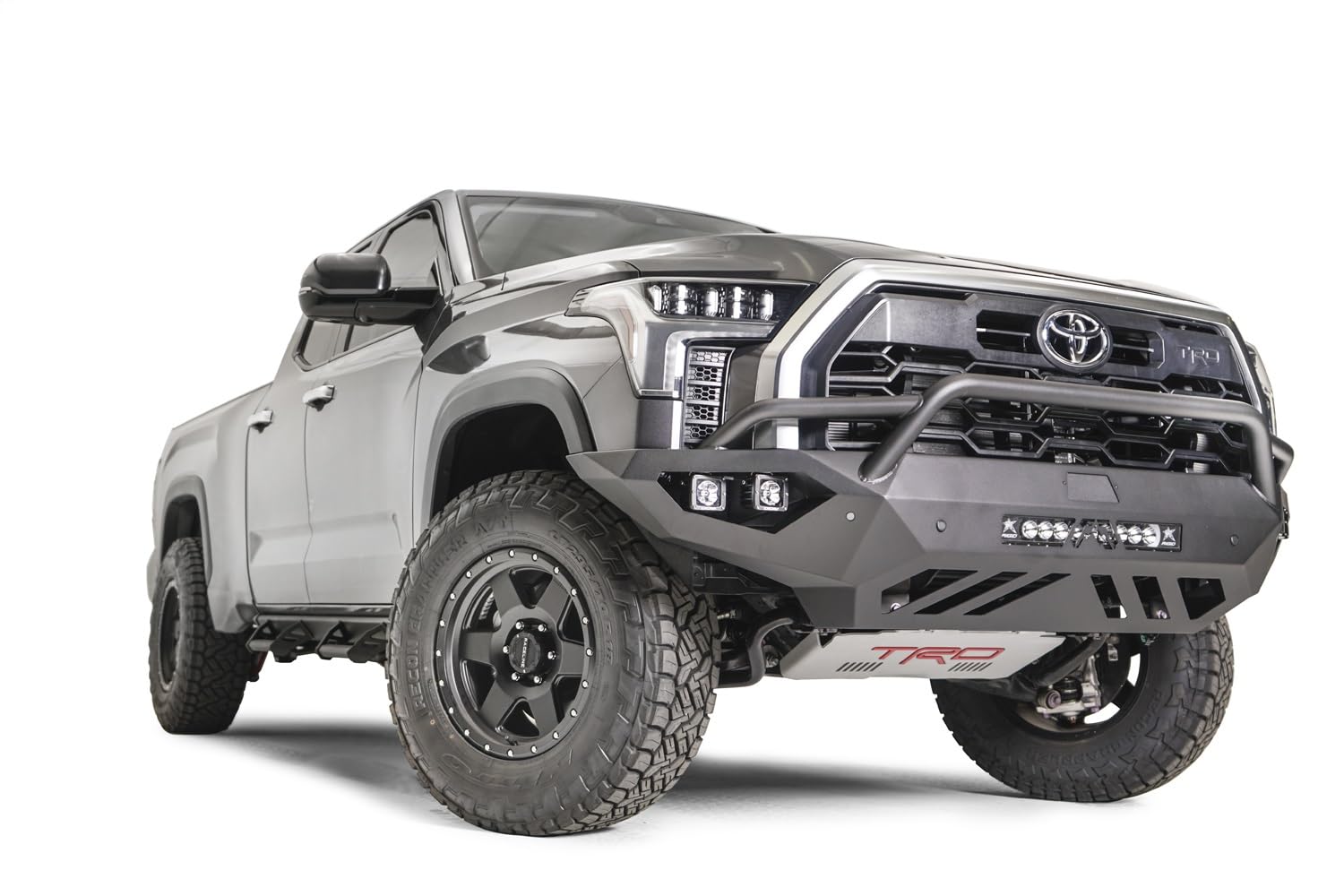 Fab Fours Tt22-D5452-1 Vengeance Front Bumper Fits 22-23 Toyota Tundra - 2 Stage Black Powder Coated - W/Pre-Runner Guard