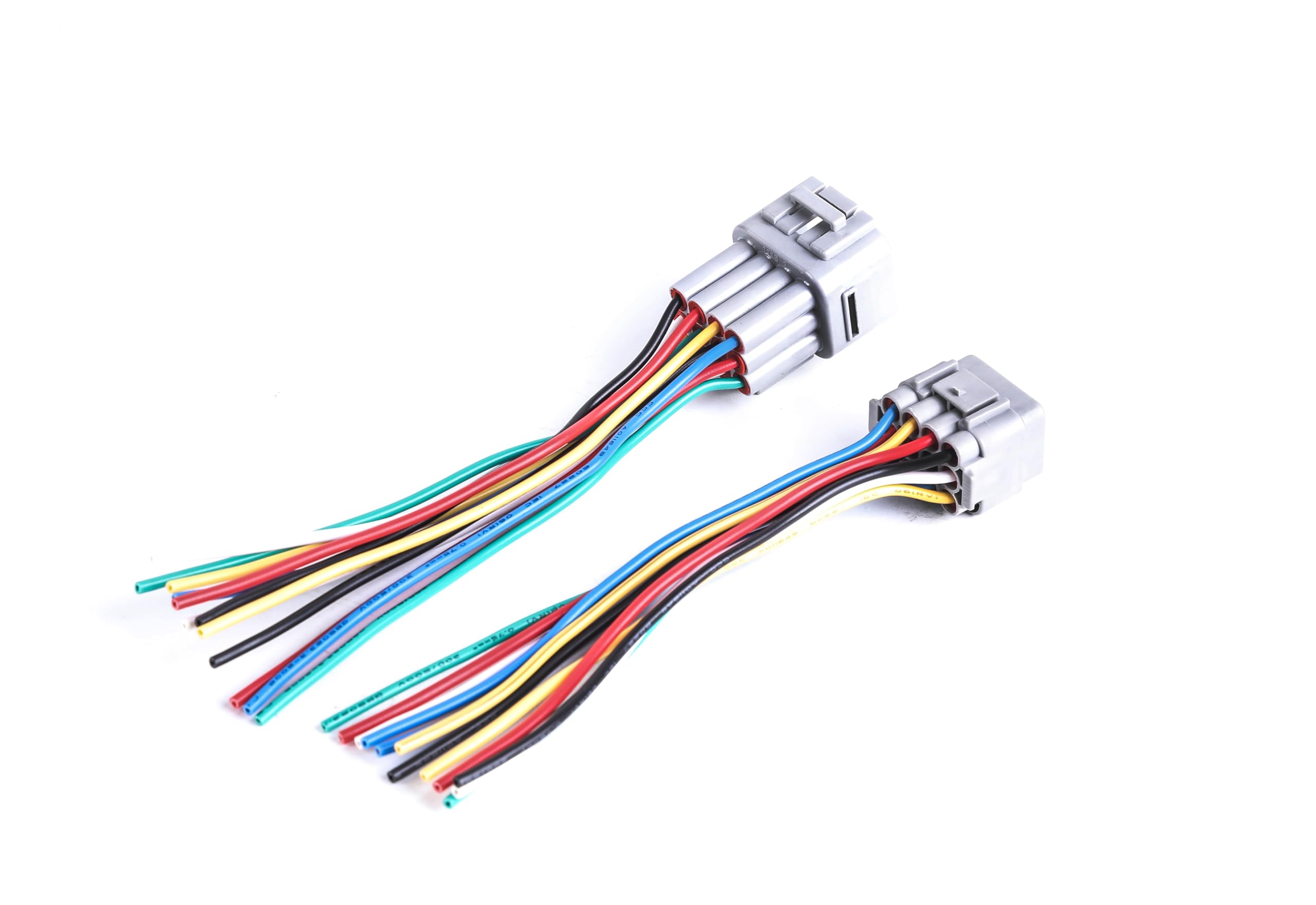 1Pcs Male And 1Pcs Female 12 Pin Plug Connector Pigtail Cable 12 Way Waterproof Wiring Harness 6Inch