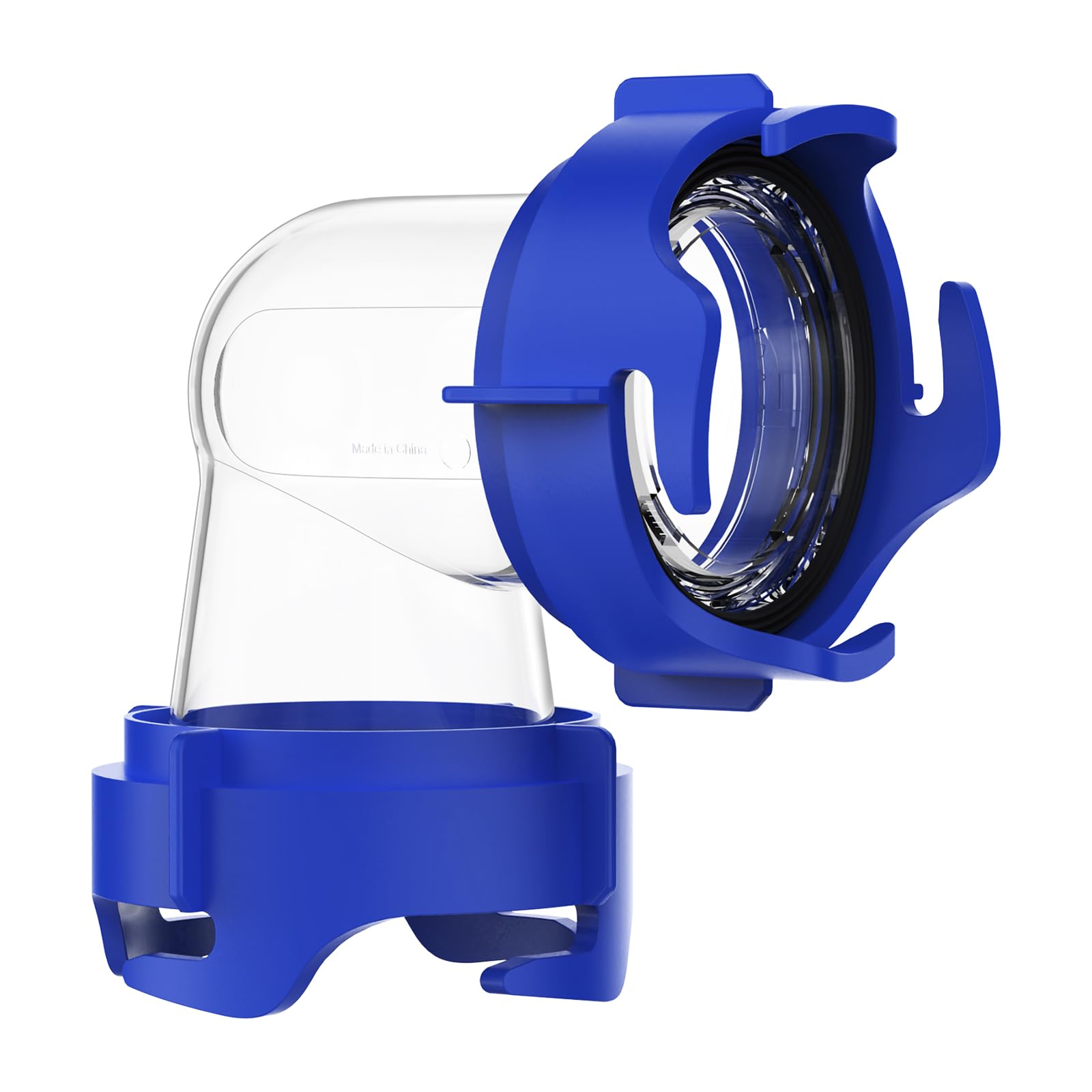 DUMPMAN RV Tote Tank Adapter, 90 Degree Clear Elbow, Easy to Use Bayonet Fitting, Built-in Odor-Tight Gasket