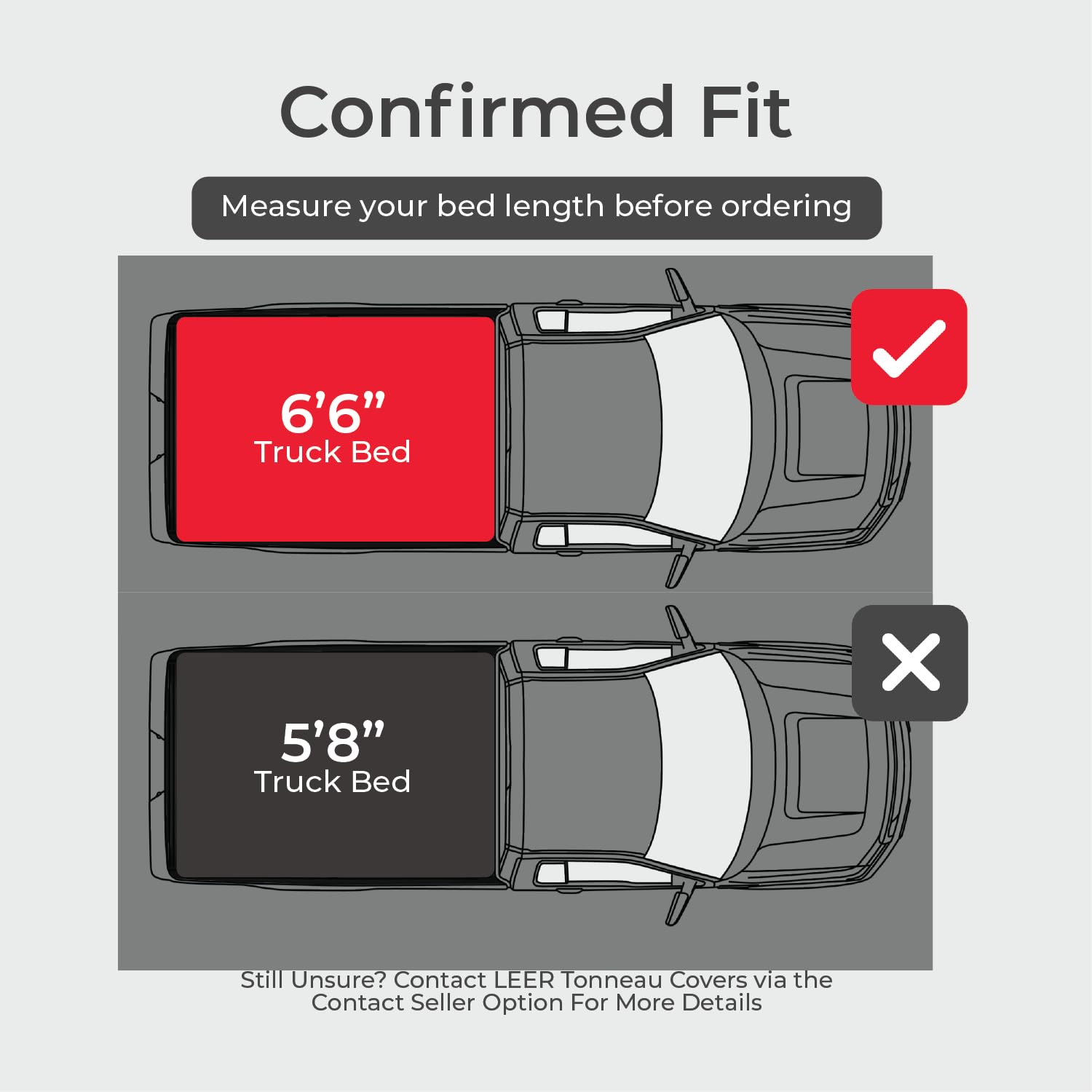 Leer Folditup | Fits 2014-2018 Gm Chevy Silverado/Gmc Sierra 1500 With 6.6 Ft Bed | Hard, Quad-Folding, Low Profile Tonneau Cove