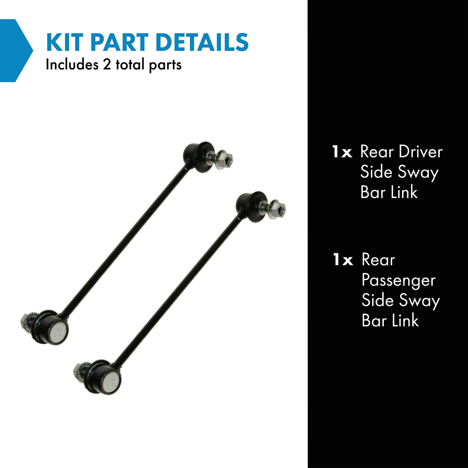 Trq Rear Sway Bar Stabilizer Link Set Compatible With 1999-2003 Lexus Rx300 2001-2003 Toyota Highlander
