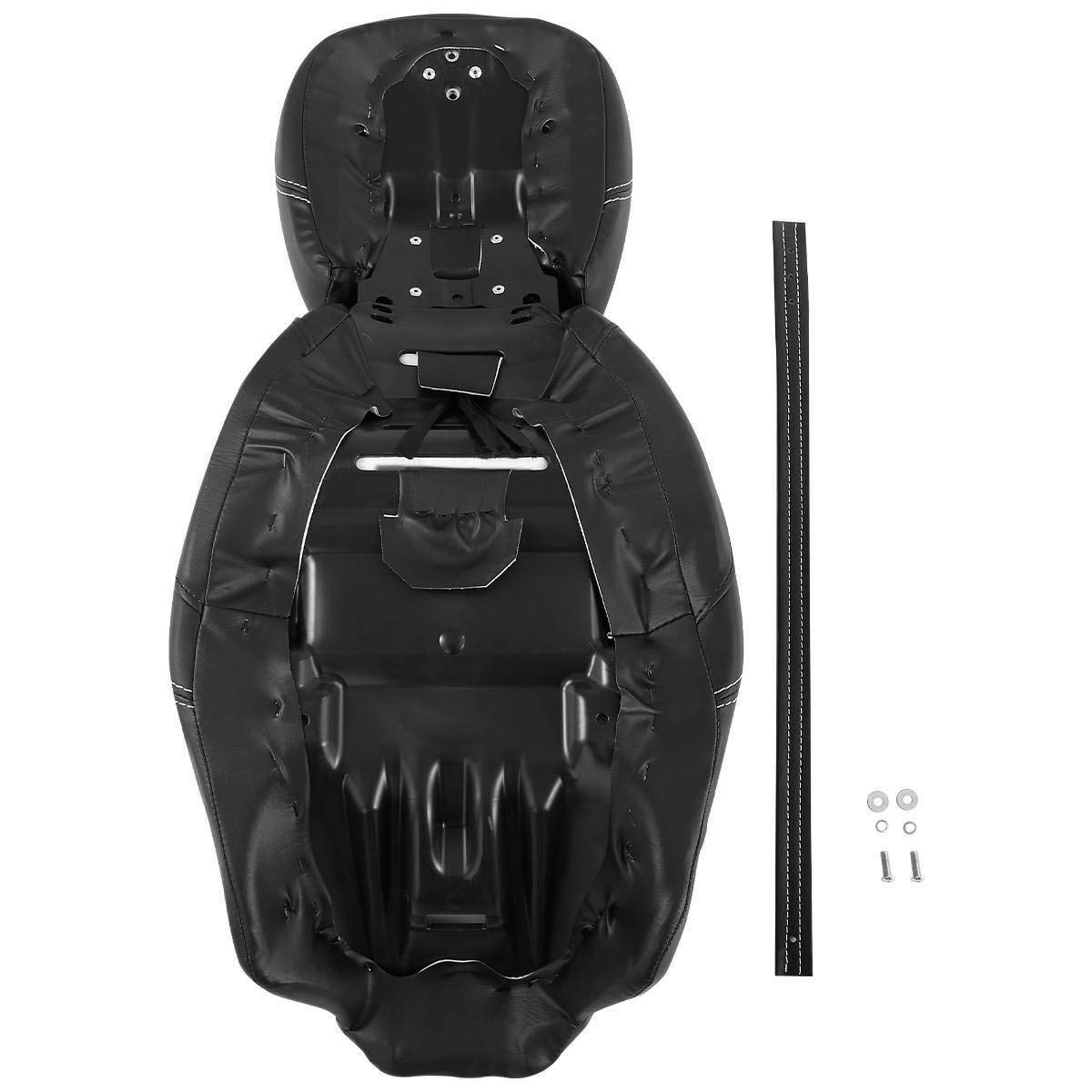 Low-Profile Driver Rider Seat Passenger Pillion Set Fit For Harley Touring Road King Flhr Street Glide Flhx 2009-2023