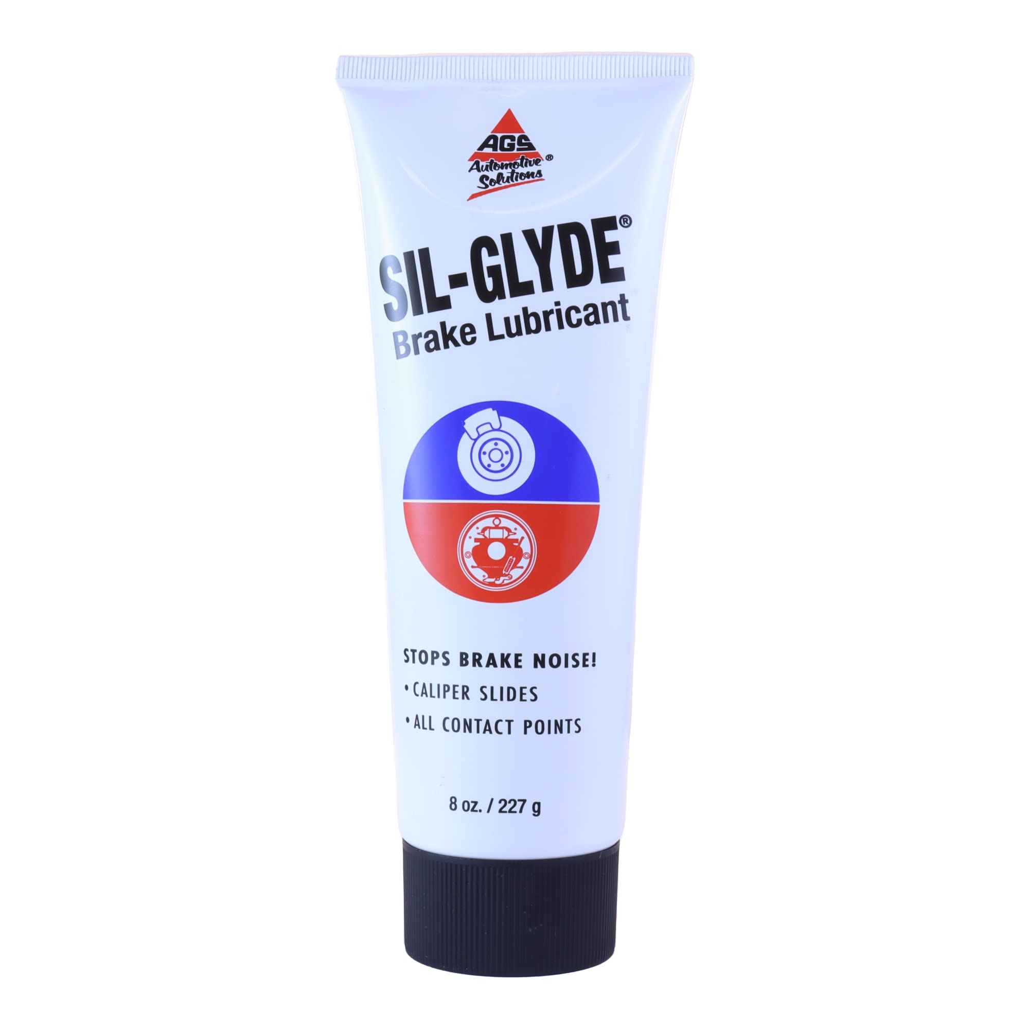 Ags Automotive Solutions Sil-Glyde Brake Lubricant – 8 Oz Tube, Heat Resistant, Rust & Corrosion Protection, Moisture-Proof Brake Grease