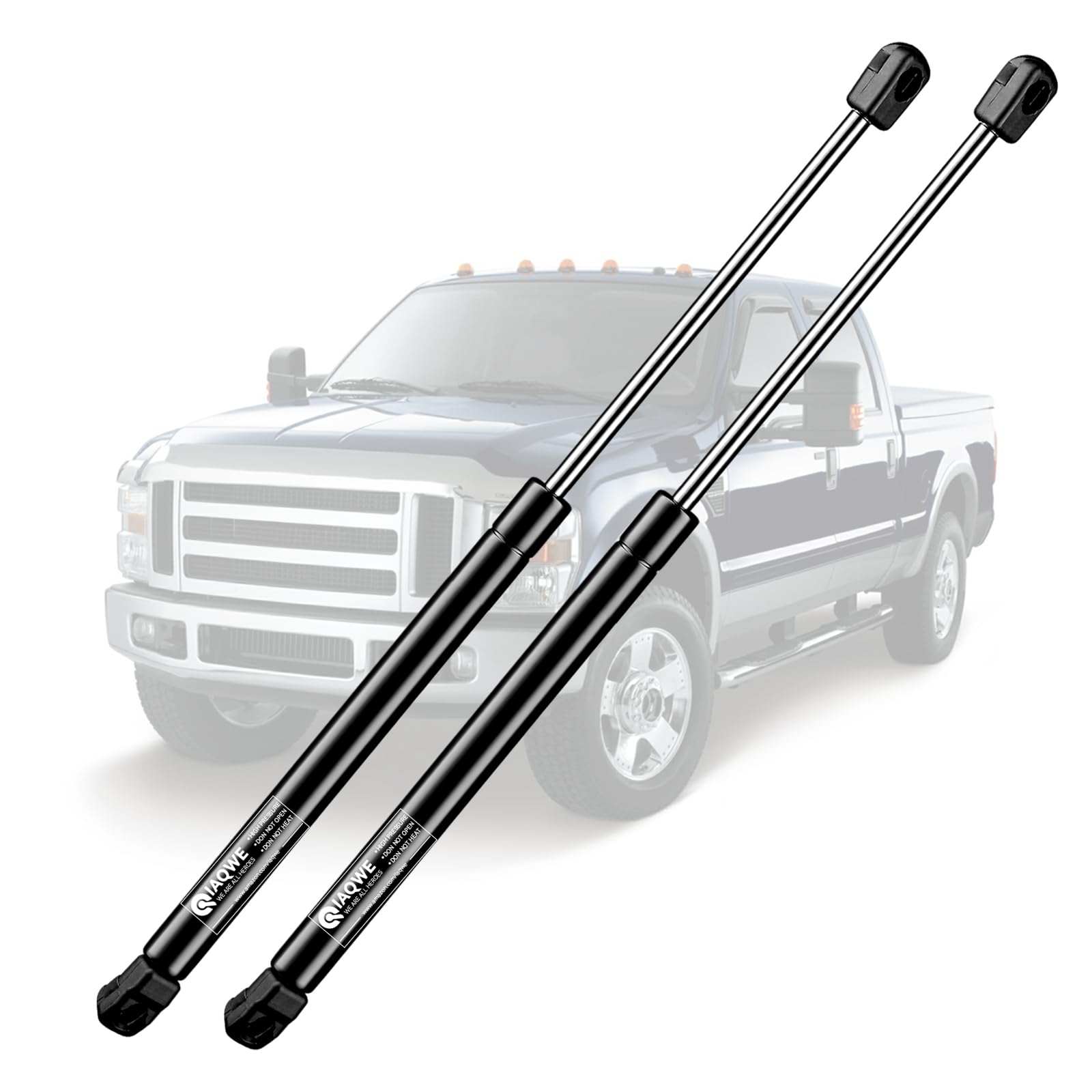 Iaqwe Front Hood Gas Struts Lift Supports 6767 Replacement Parts For 2008-2009 Ford F-250; 2008-2010 Ford F-250/ F-350/ F-450/ F