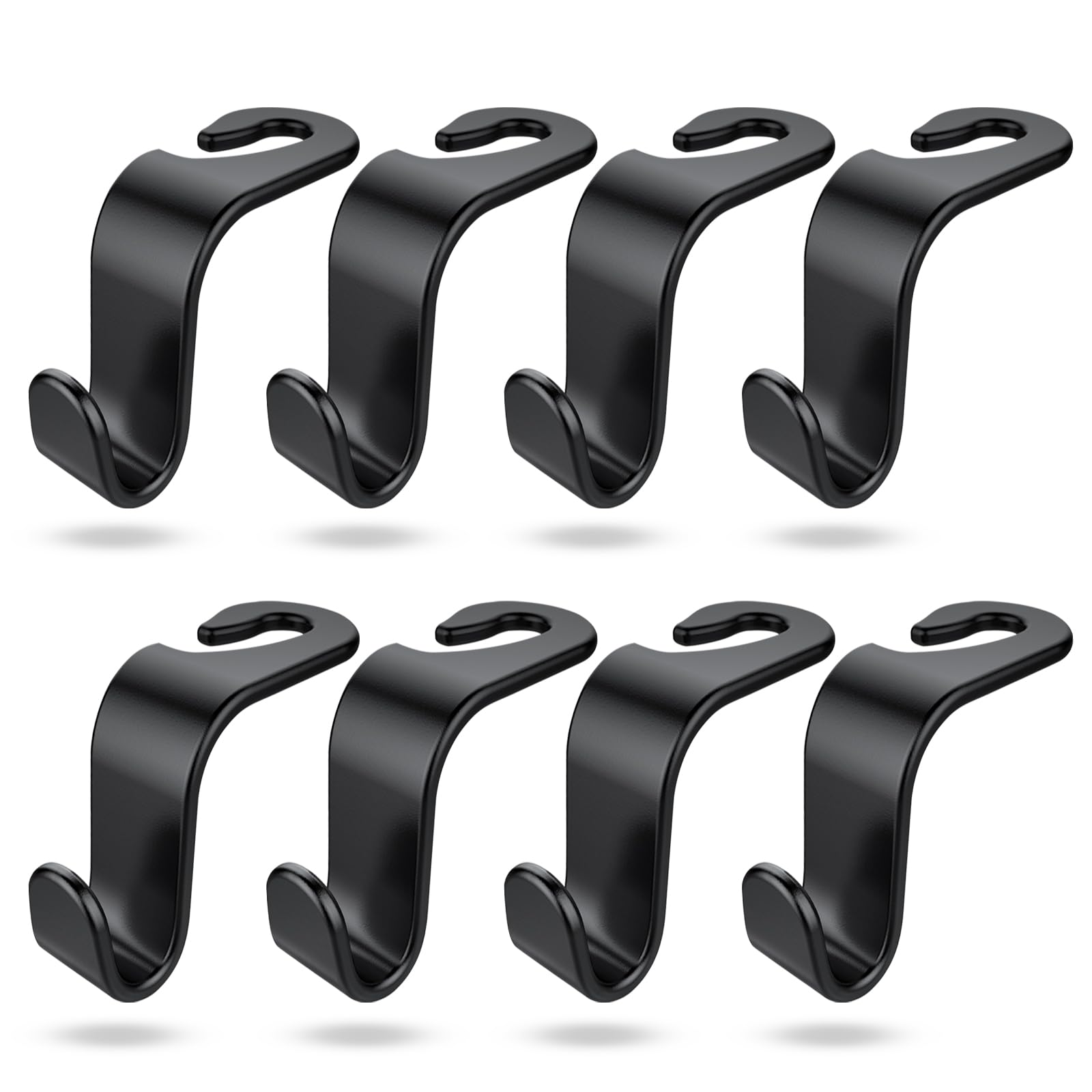 Dtdnzkn 8-Pack Car Seat Back Storage Hook, Auto Seat Hook Hangers Storage Organizer Interior Accessories For Purse Coats Umbrell