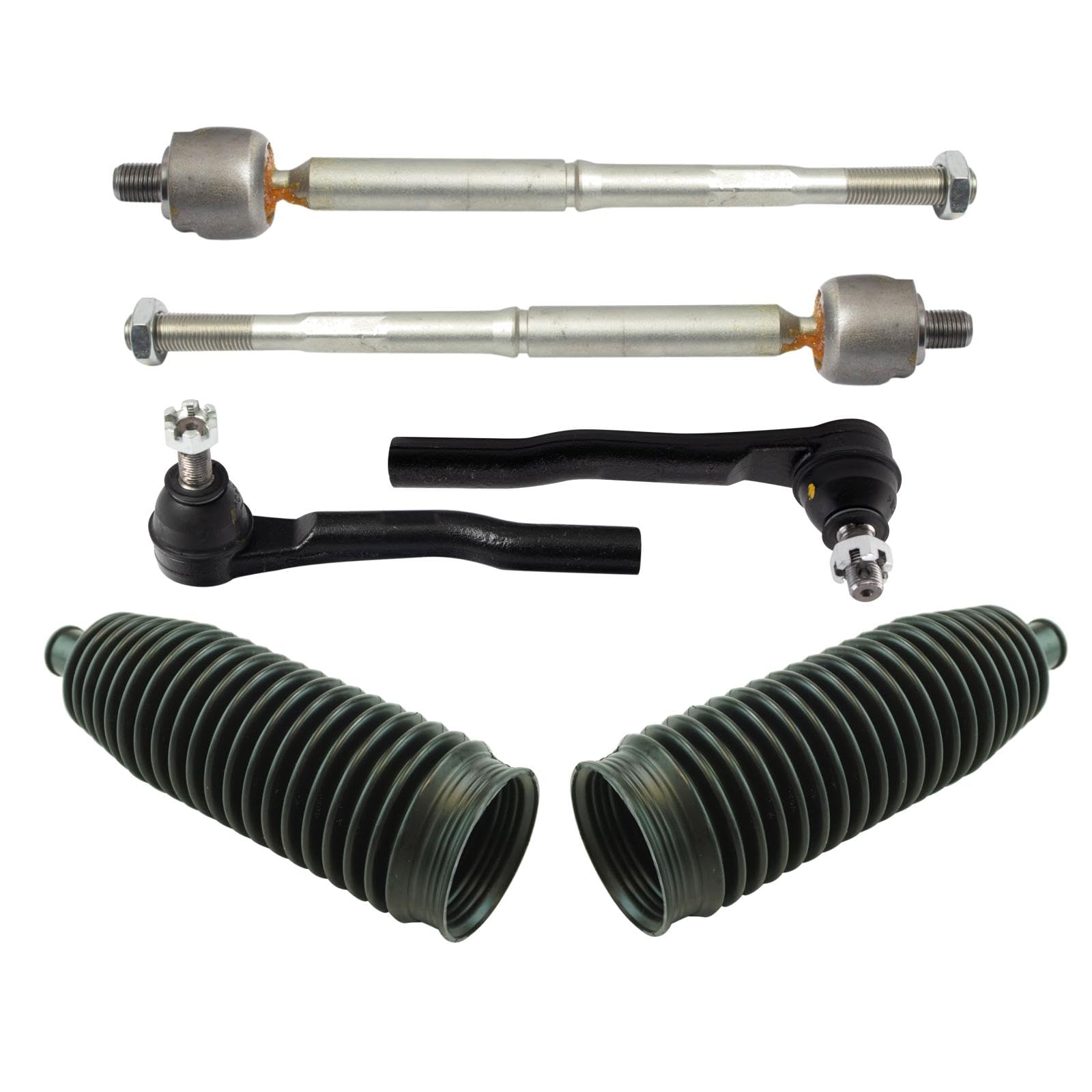 Trq Front Steering Kit Steering Rack & Pinion Bellow Tie Rod Compatible With 2016-2022 Honda Hr-V