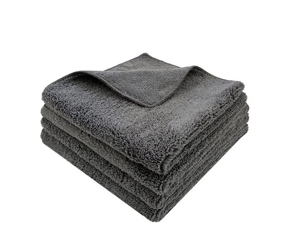 Auto EShopping Microfiber Car Cleaning Multicolor Cloth Towel Pack of 4 Piece 40x40 340 GSM for Car Bike Cleaning Polishing Was