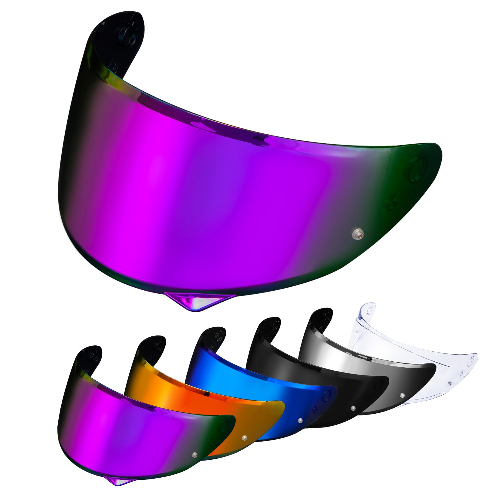 PSLER HJ-34P Visor - HJ-34P Visor Tinted C10 Helmet Visor Pinlock-Ready Face Shield for HJ-34P C10,Deep Purple