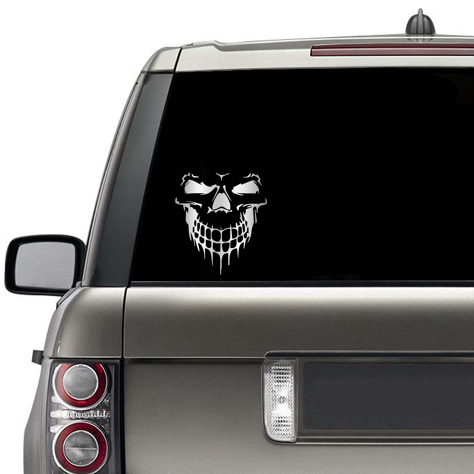 Hungmieh 3D Skull Stickers And Decals For Car Windows, Doors, And Trucks - Laser Bumper Signs For Car Styling And Decor - Brushe