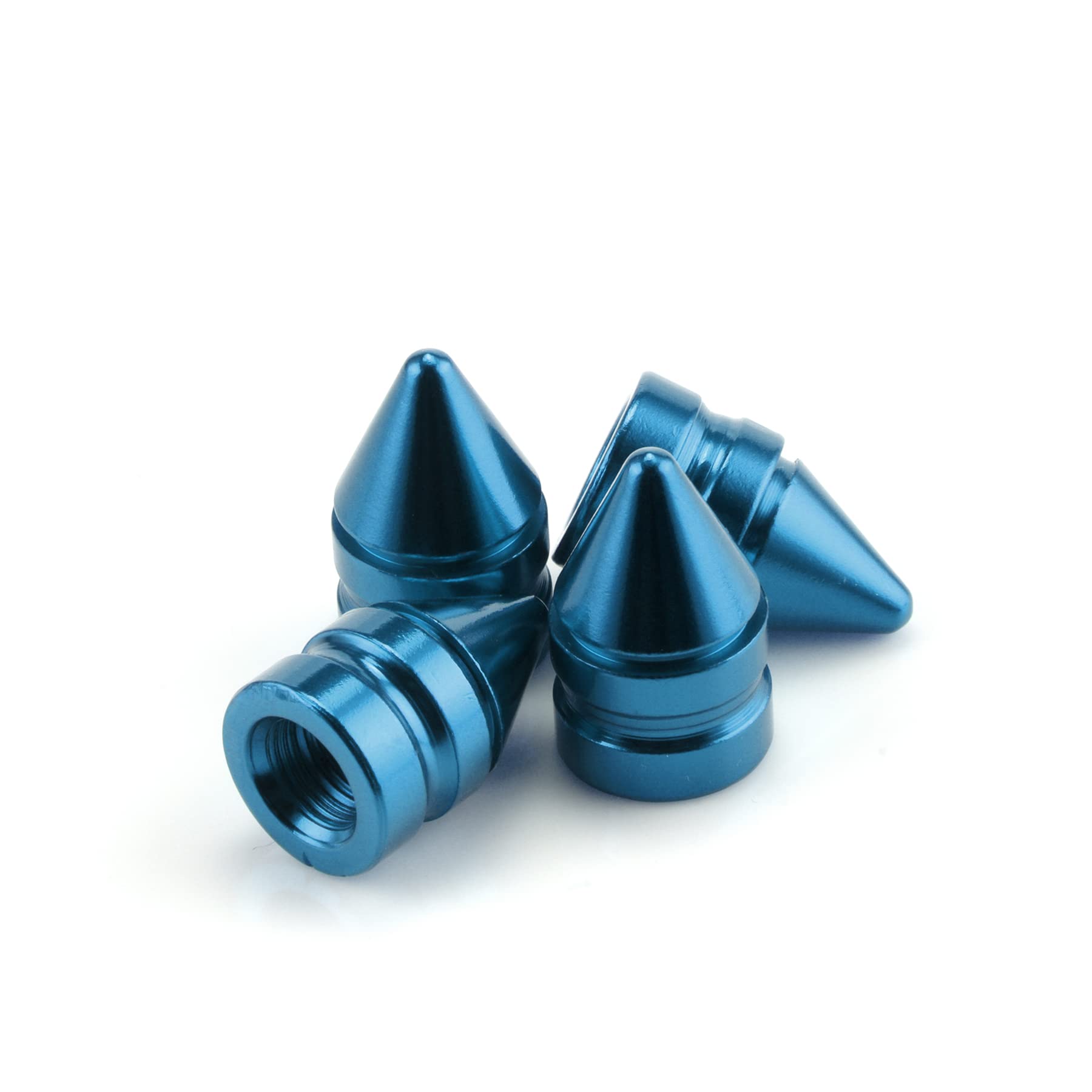 SINGARO Car Tire Valve Caps, 4 Pieces of Universal Aluminum Alloy Tire Trim Accessories Dust Tire Covers for Cars, Trucks, SUVs 