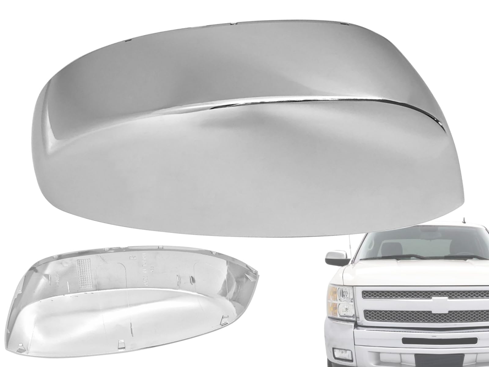 APA Mirror Chrome Cap for 2007-2014 SILVERADO TAHOE SUBURBAN Passenger Side